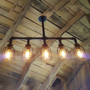 Candeeiro de Teto – 88 x 67 x 17 cm – Preto – Ferro