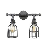 Candeeiro de Teto – 40 x 35 x 25 cm – Preto – Ferro