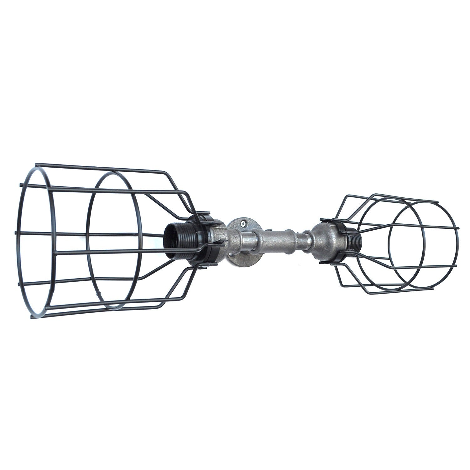 Candeeiro de Parede – 54 x 17 x 17 cm – Preto – Ferro