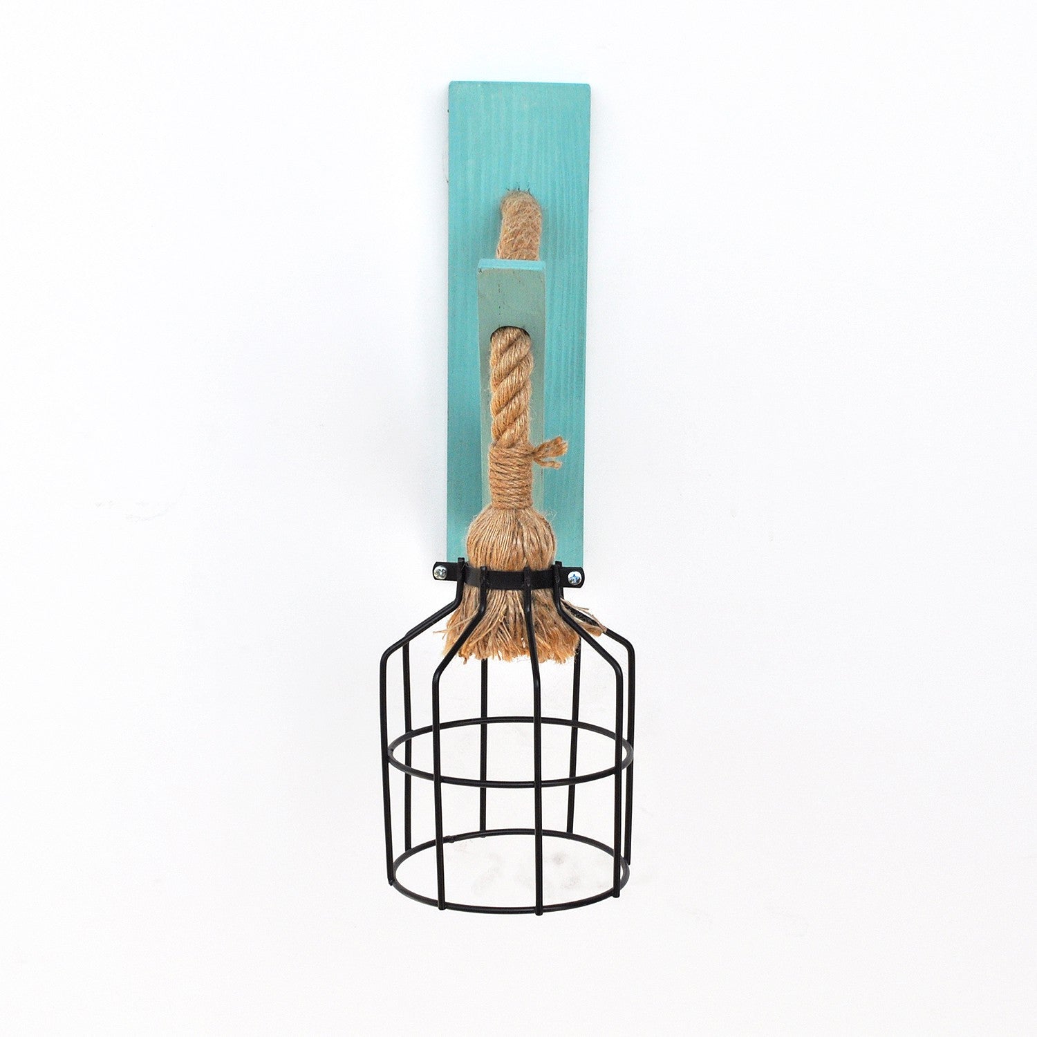 Candeeiro de Mesa – 45 x 20 x 15 cm – Preto e Azul – Ferro