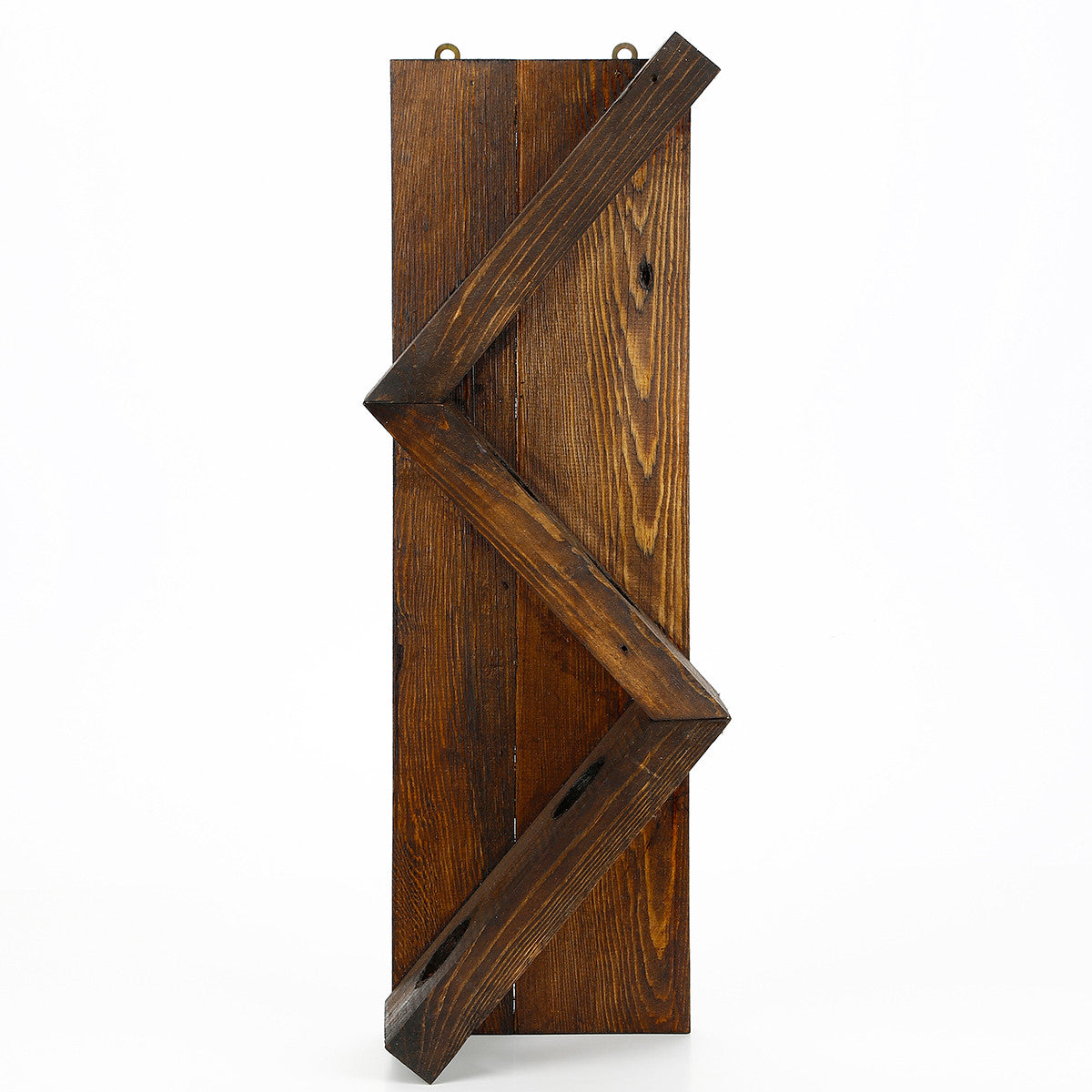 Garrafeira de madeira – 60 cm x 33 cm x 12 cm – cor de nogueira – 100% madeira de abeto