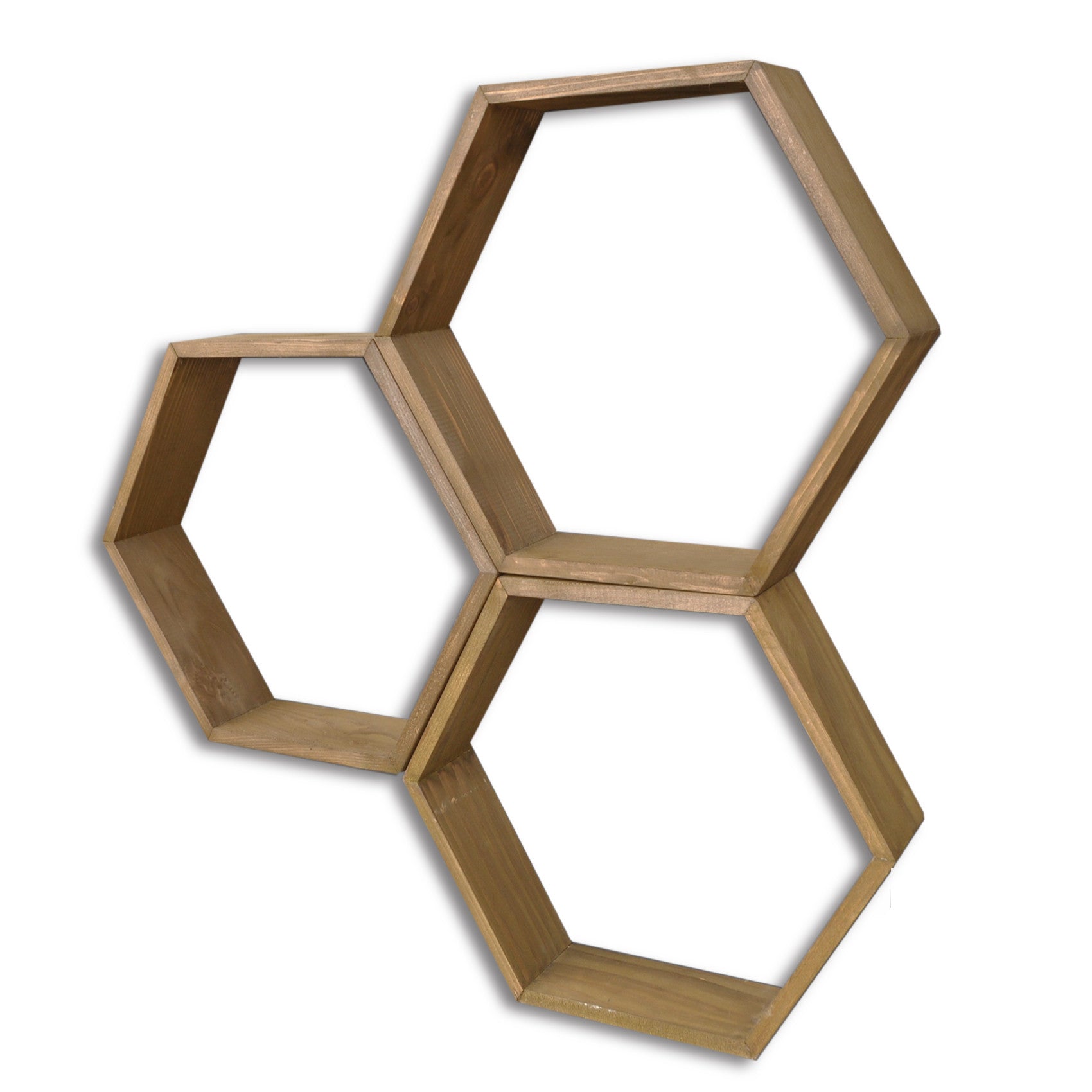 Prateleira de parede-HEX001-Noz