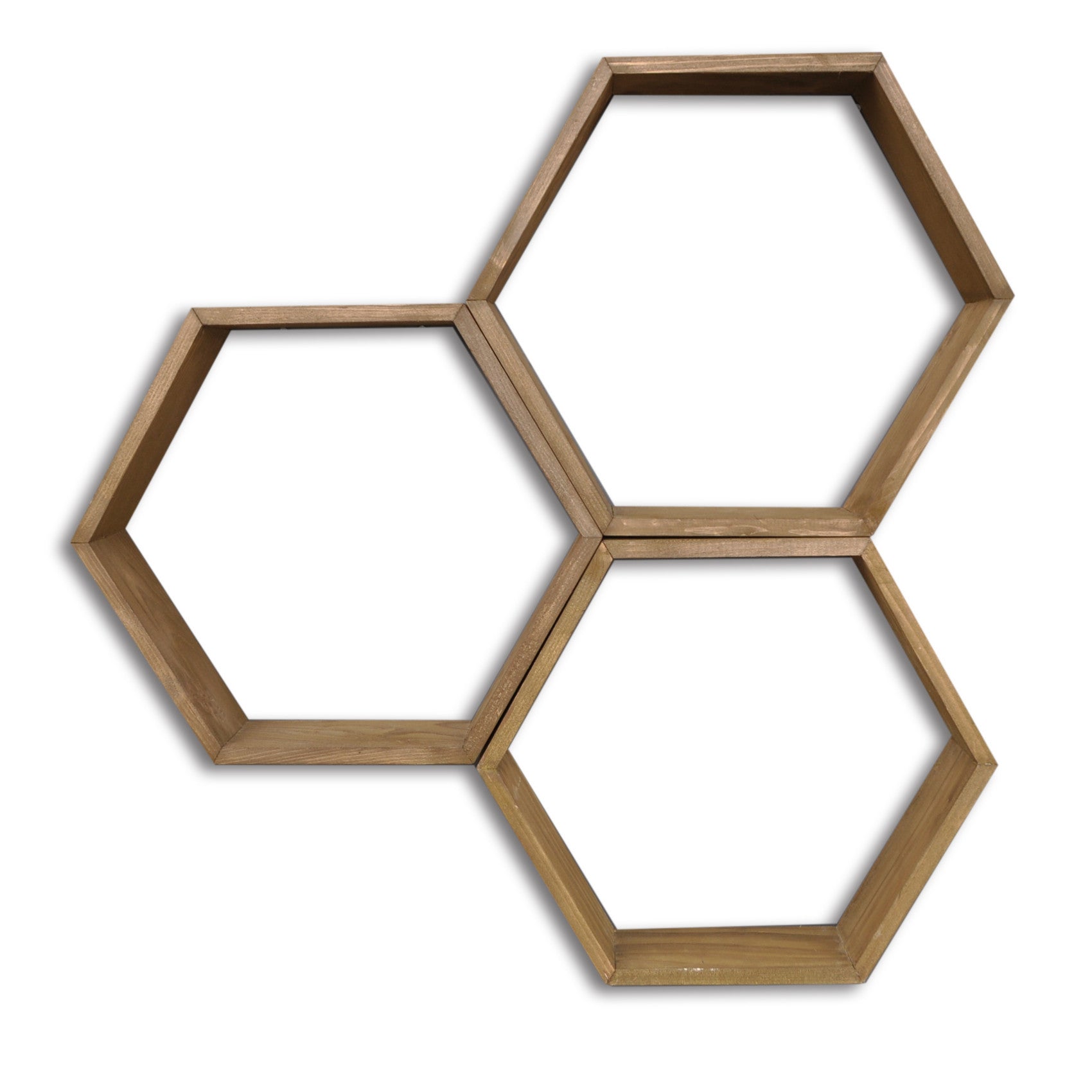 Prateleira de parede-HEX001-Noz