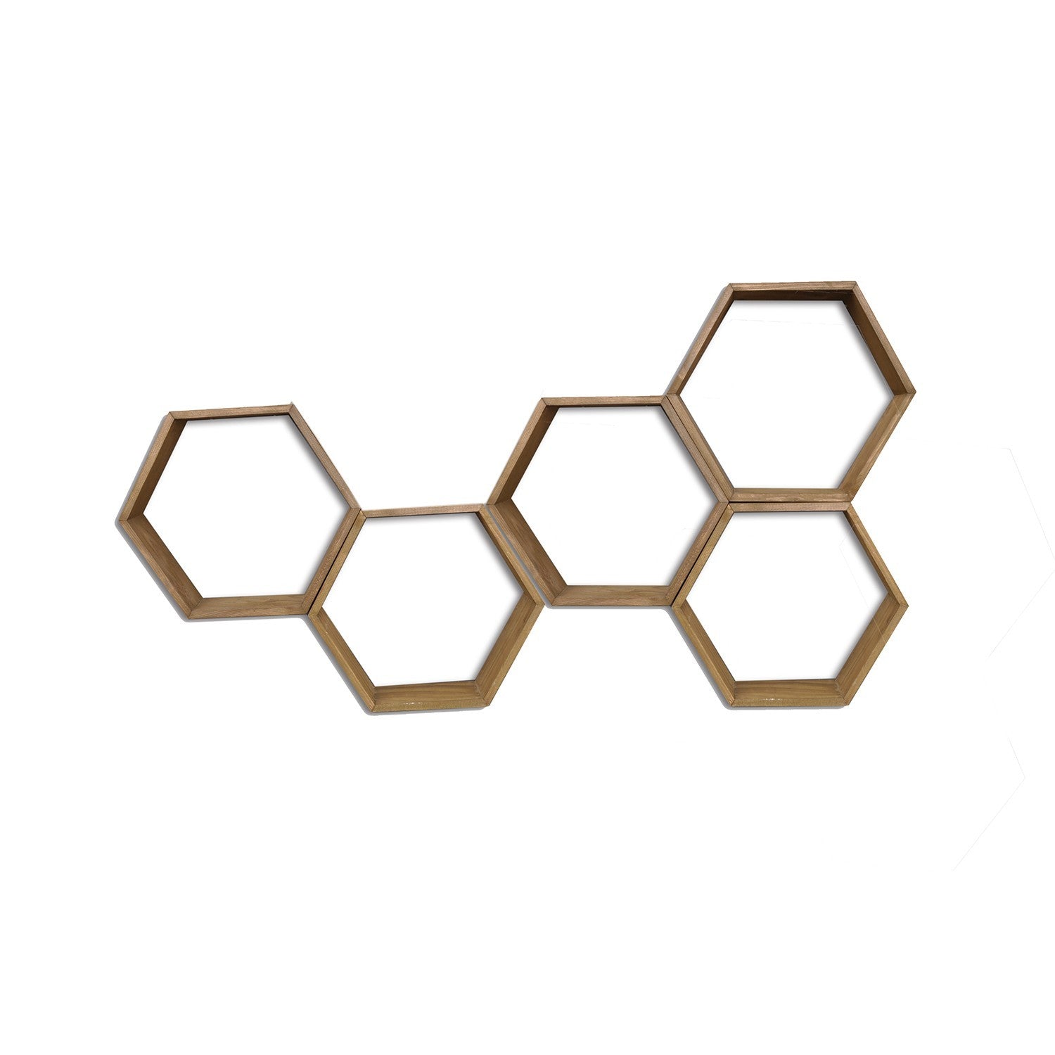 Prateleira de parede-HEX002-Noz