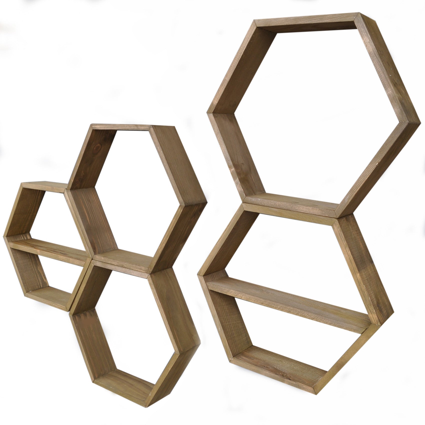 Prateleira de parede-HEX003-Noz