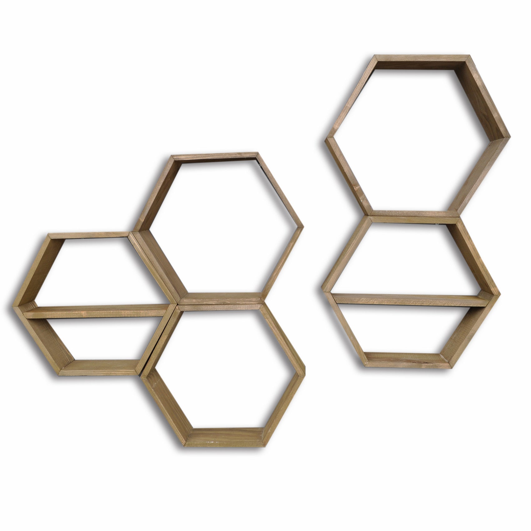 Prateleira de parede-HEX003-Noz