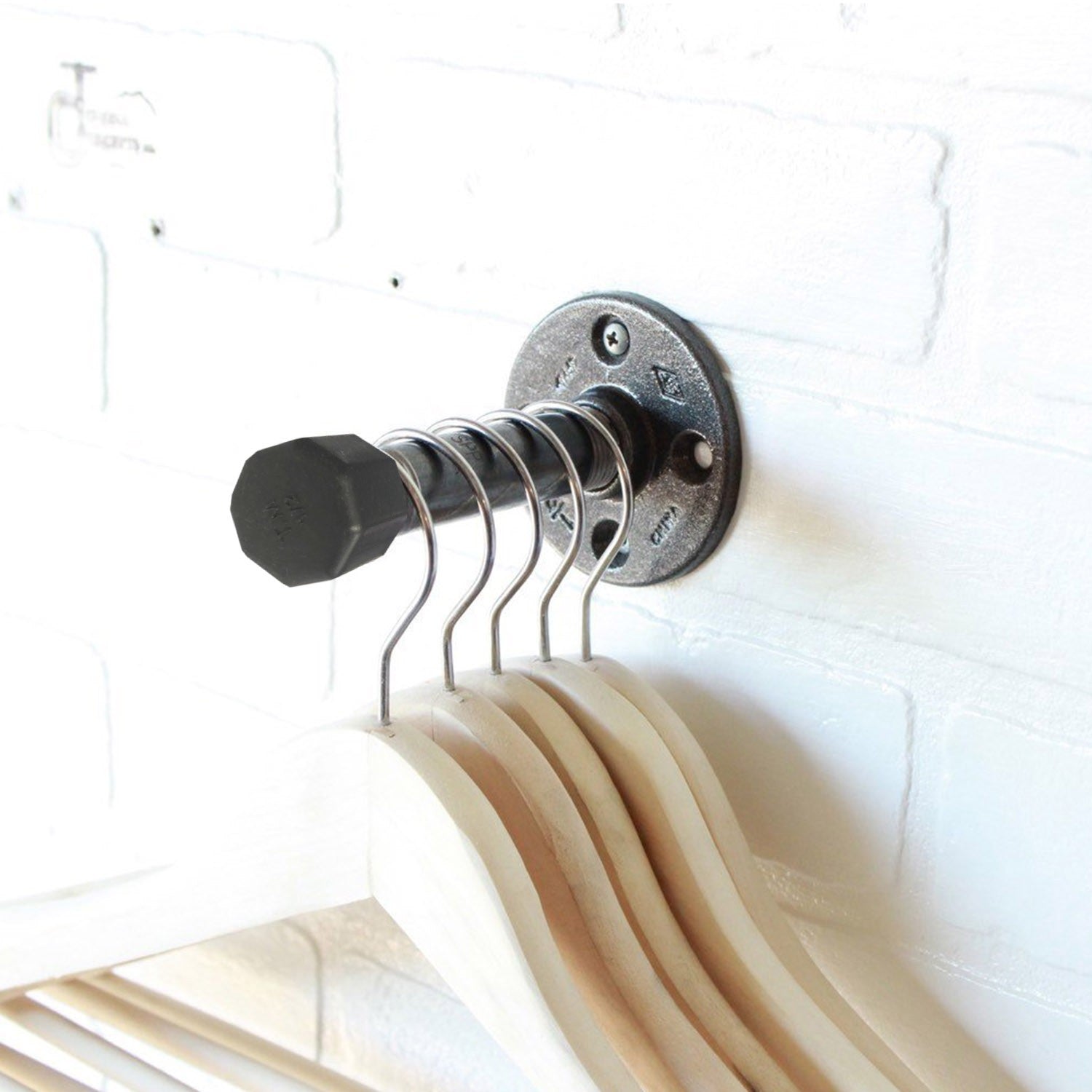 Gancho para tubos – 15 cm x 8 cm x 8 cm – Cinzento – Metal