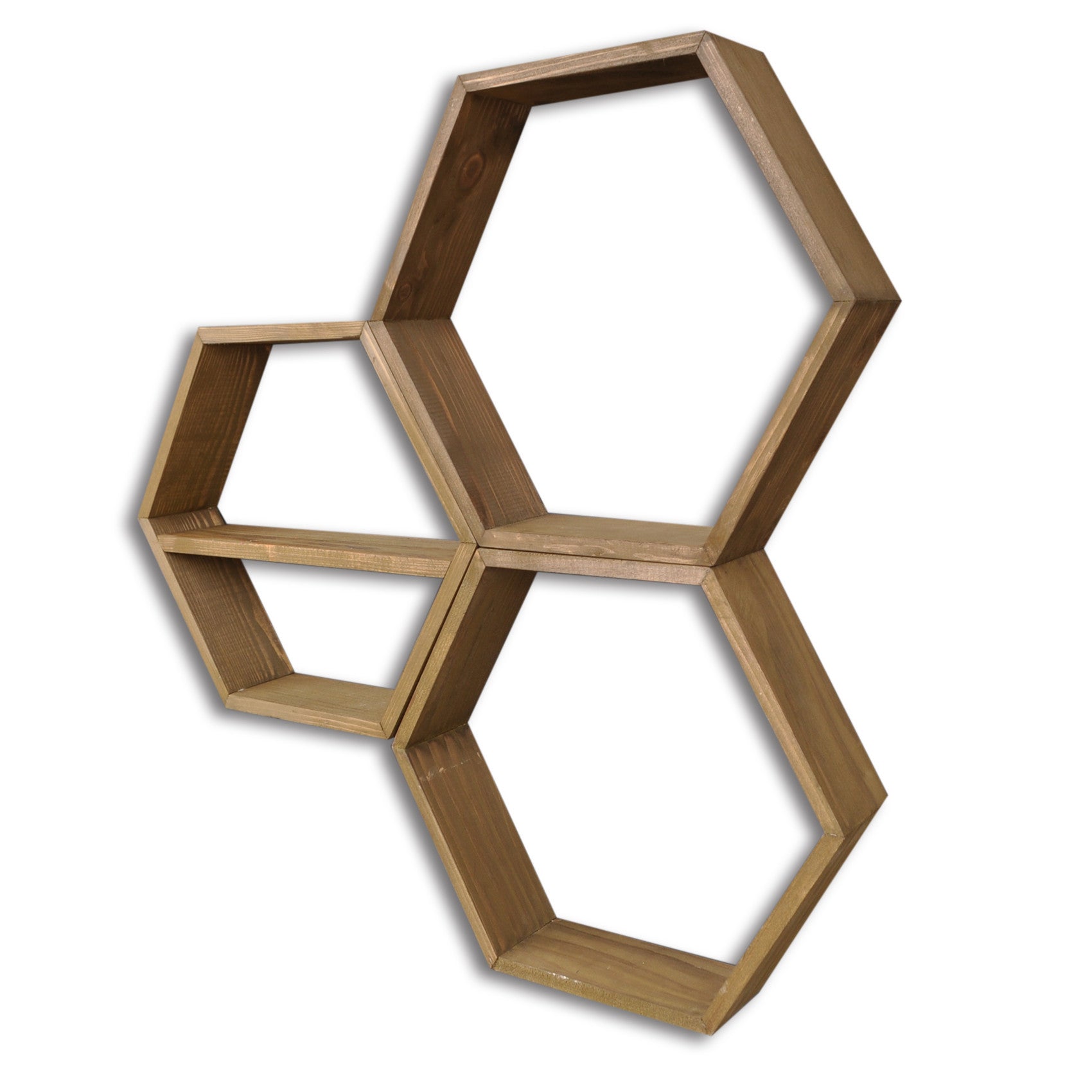 Prateleira de parede-HEX004-Noz