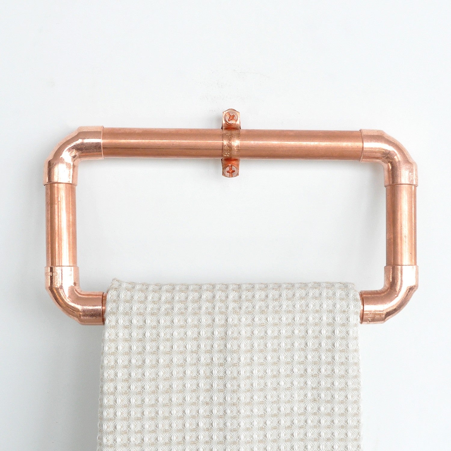 Gancho para Tubos de Cobre – 22 cm x 12 cm x 5 cm – Ouro Rosa – Cobre