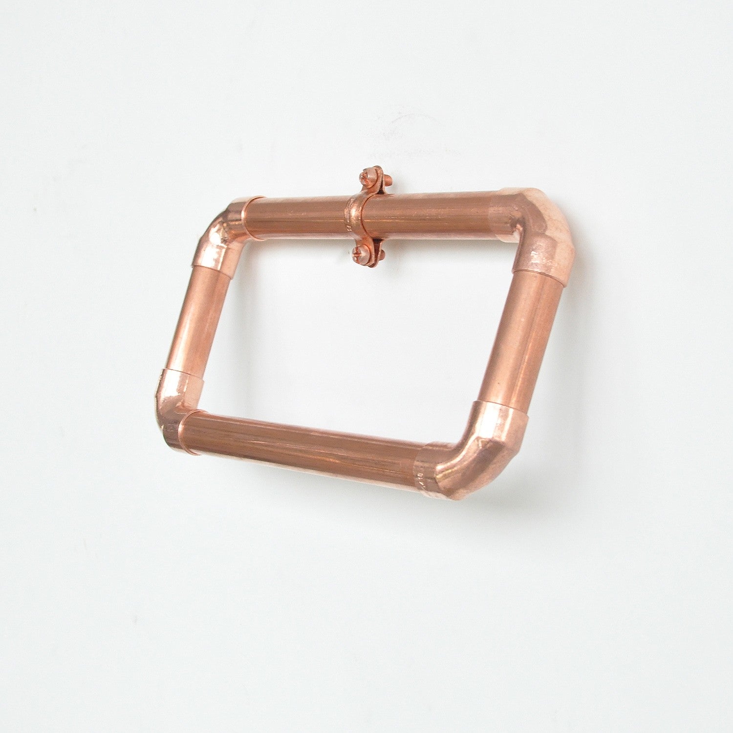 Gancho para Tubos de Cobre – 22 cm x 12 cm x 5 cm – Ouro Rosa – Cobre