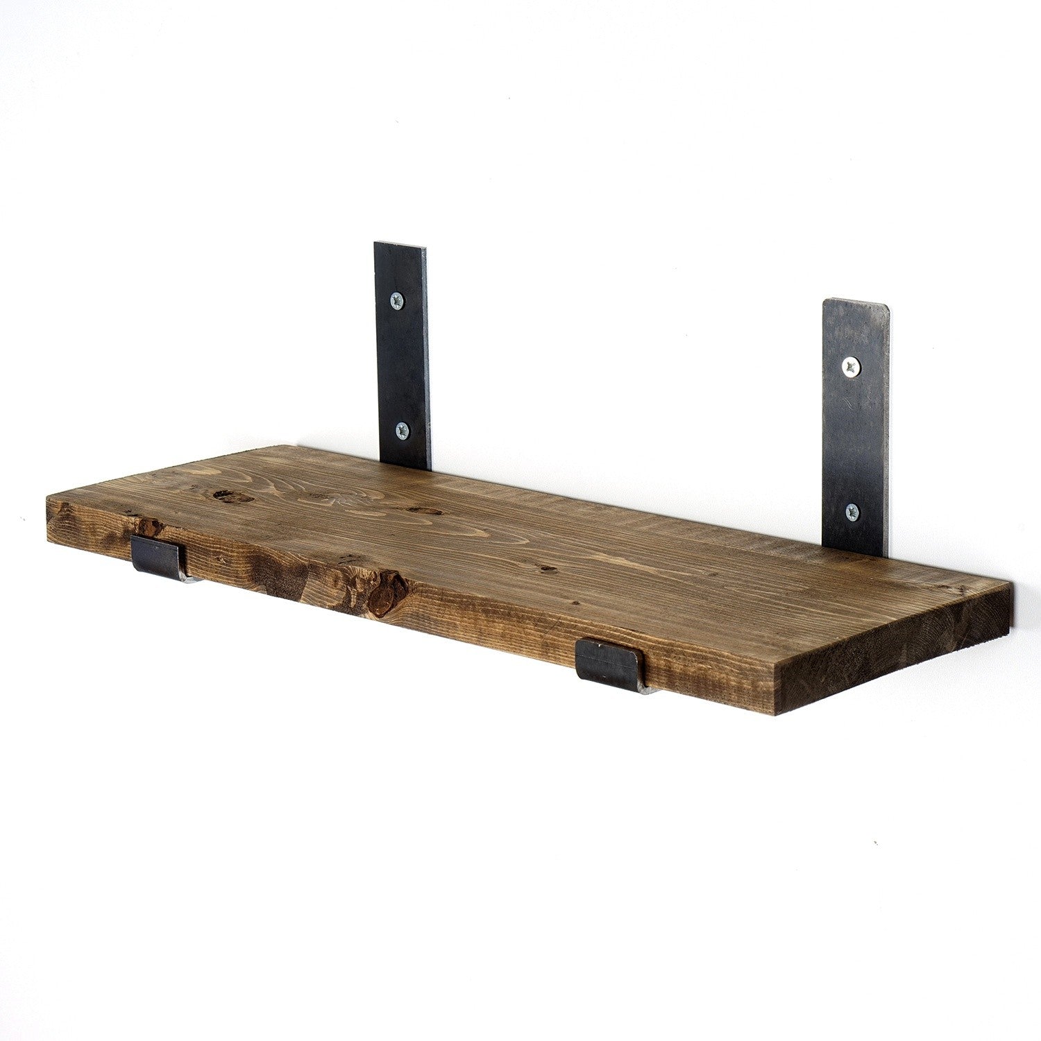 Prateleira de parede de madeira decorativa-LAM007-Nogueira
Preta