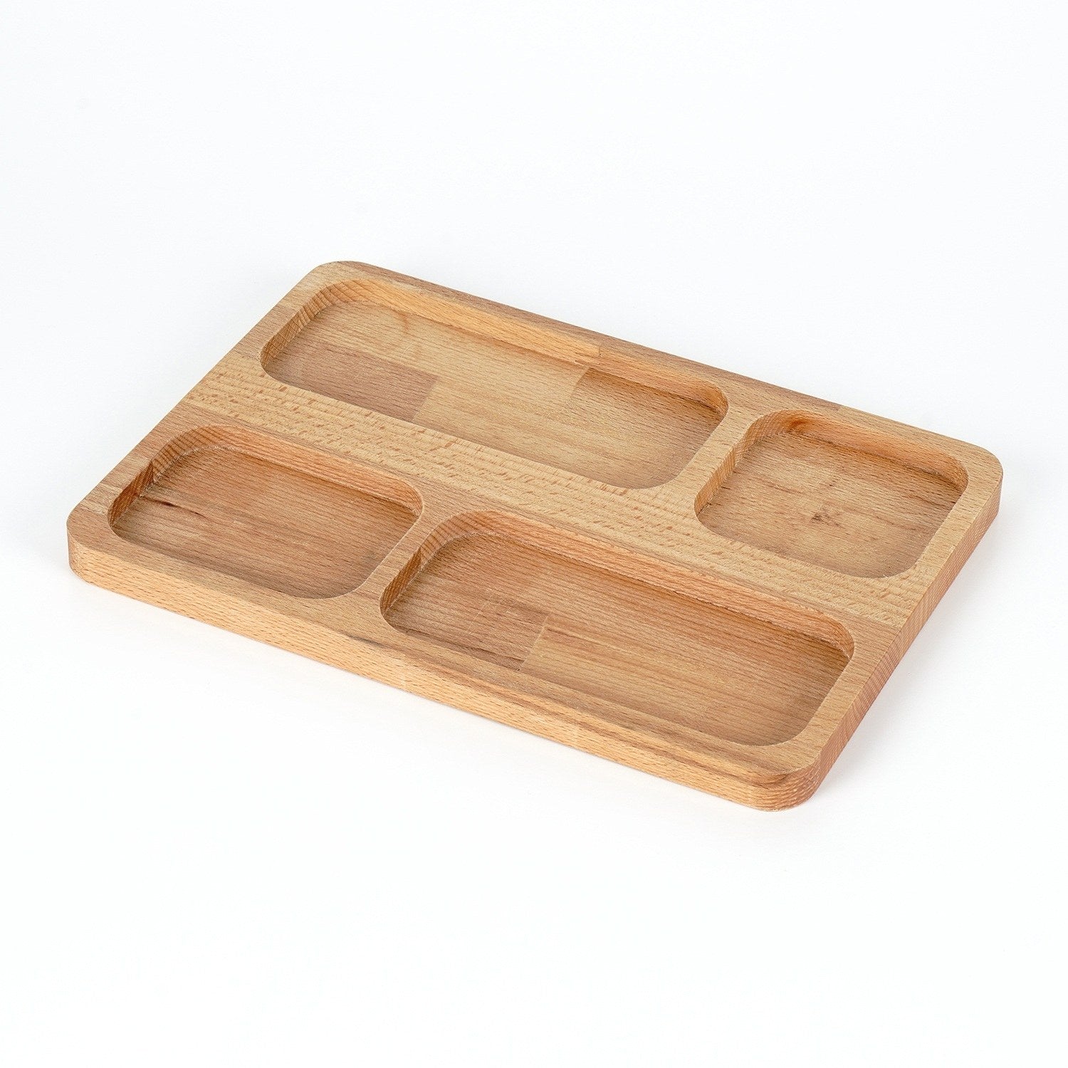 Organizador de Secretária – 27 cm x 20 cm x 2 cm – Cor(es) de madeira – Madeira 100% maciça