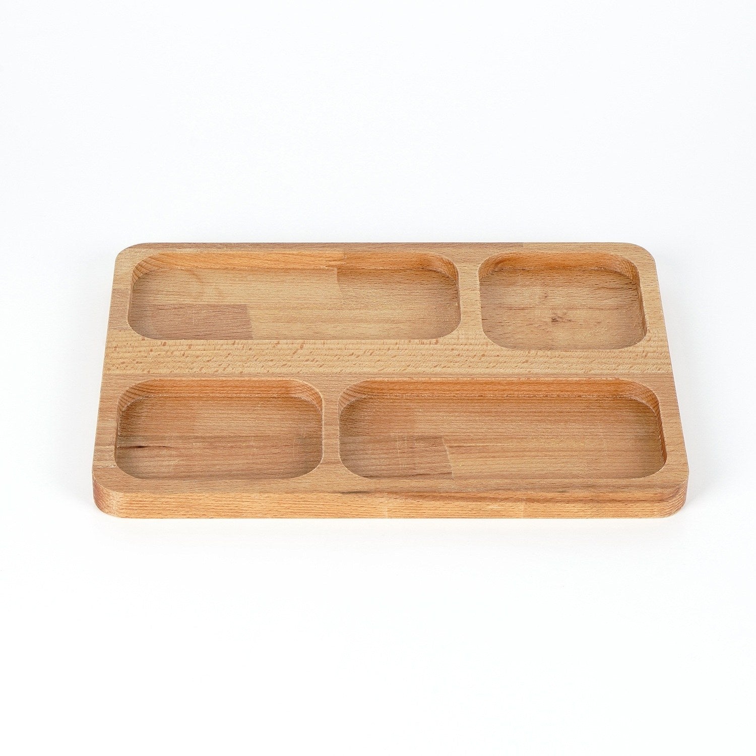 Organizador de Secretária – 27 cm x 20 cm x 2 cm – Cor(es) de madeira – Madeira 100% maciça