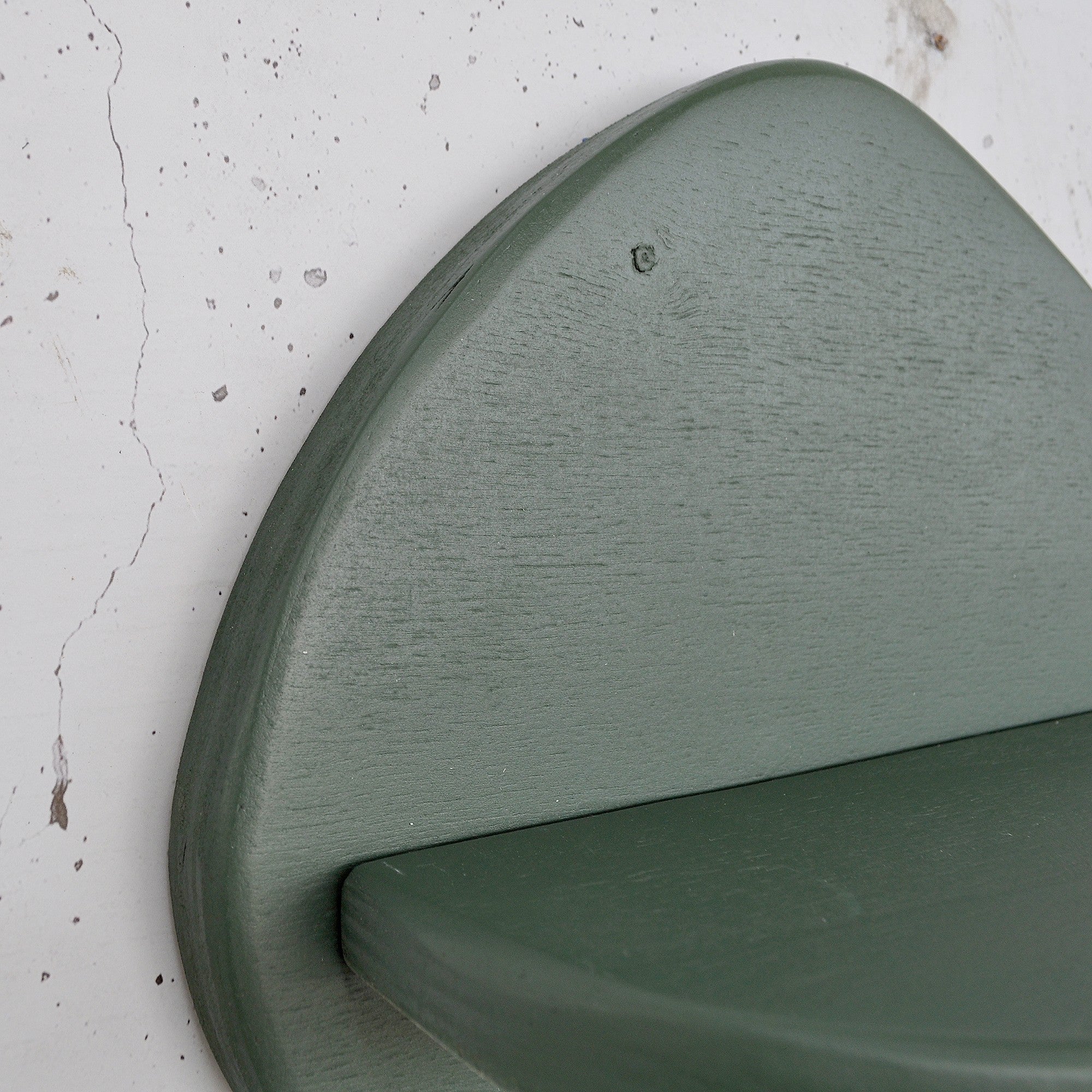Prateleira de parede de madeira decorativa-Meh220-Verde