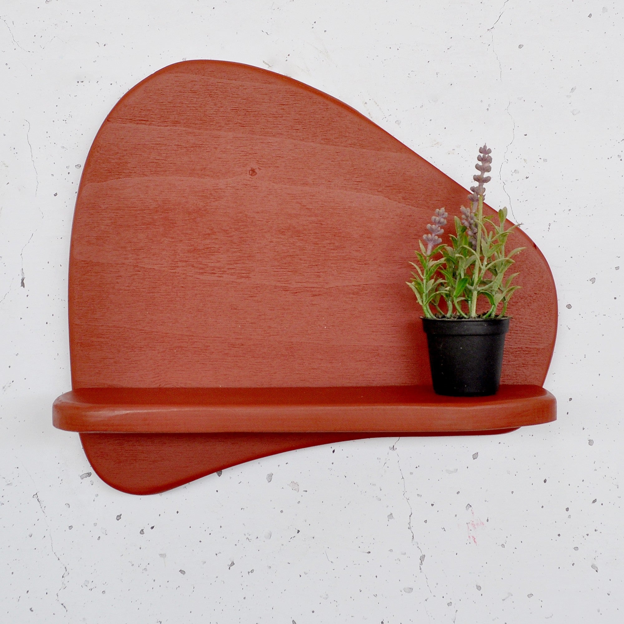 Prateleira de parede de madeira decorativa-Meh221-Vermelho