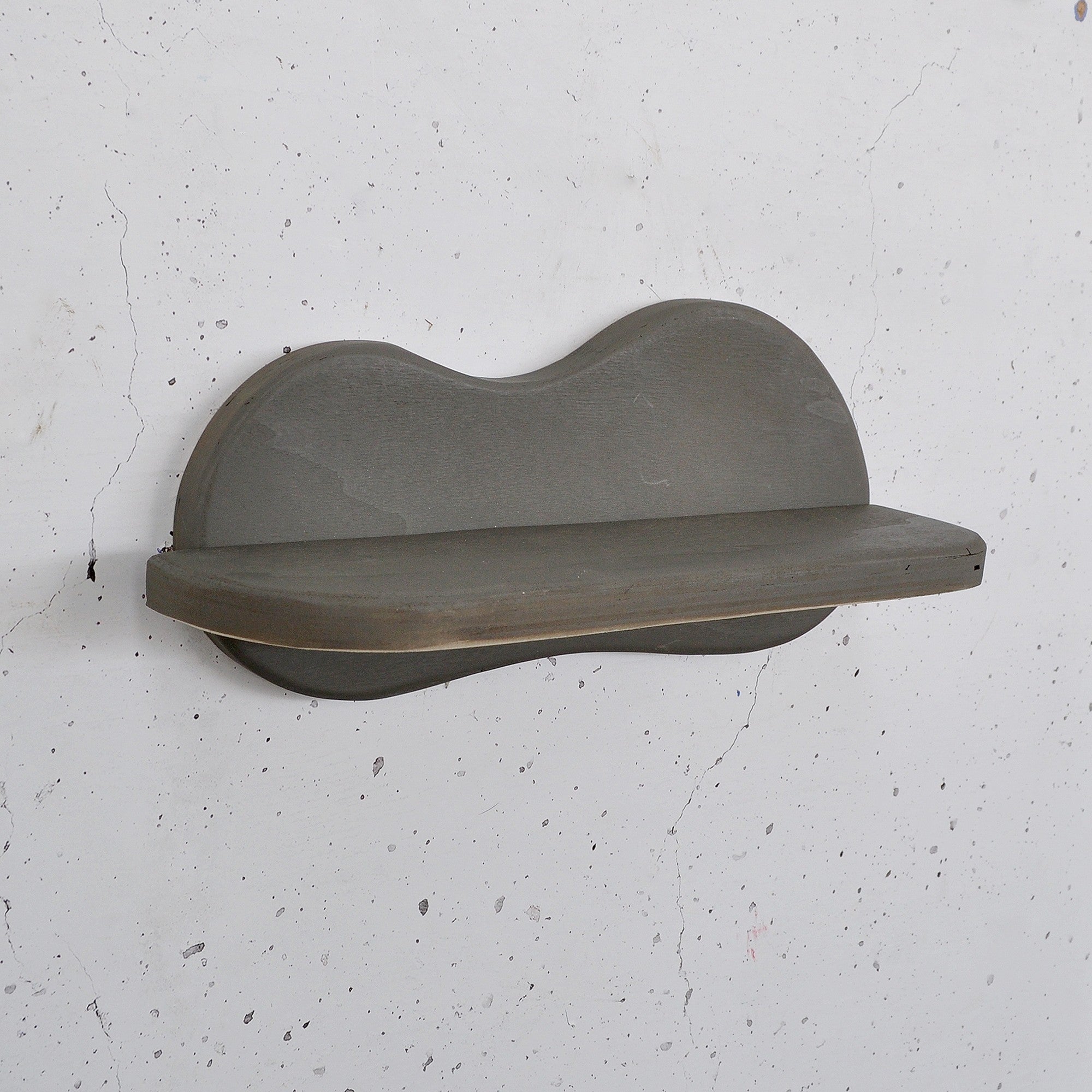 Prateleira de parede de madeira decorativa-Meh222-Cinza