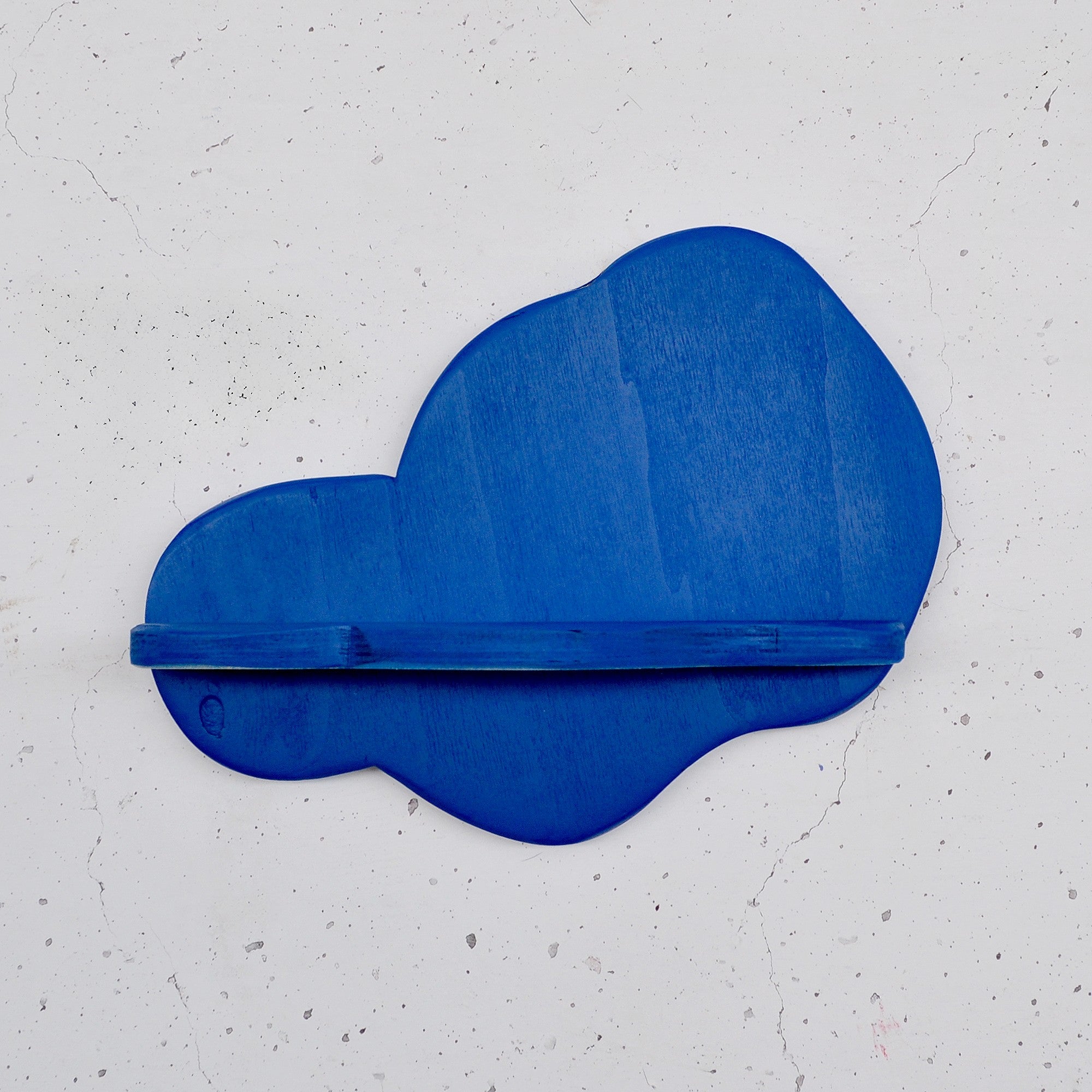 Prateleira de parede de madeira decorativa-Meh223-Azul