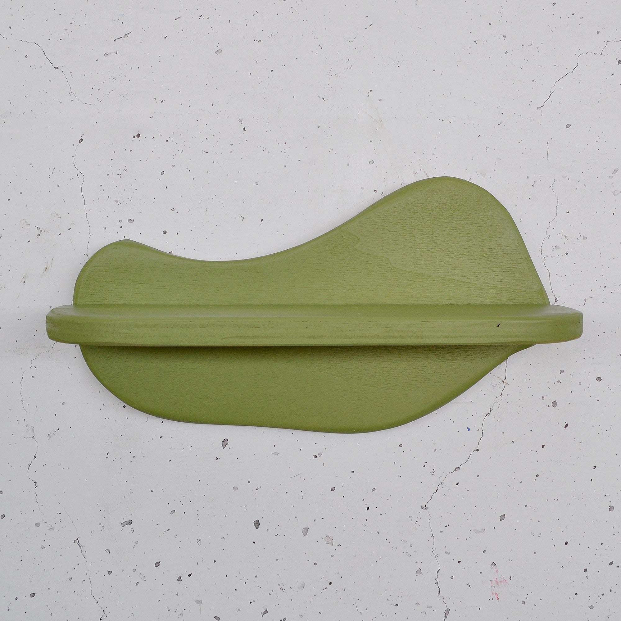 Prateleira de parede de madeira decorativa-Meh224-Verde claro