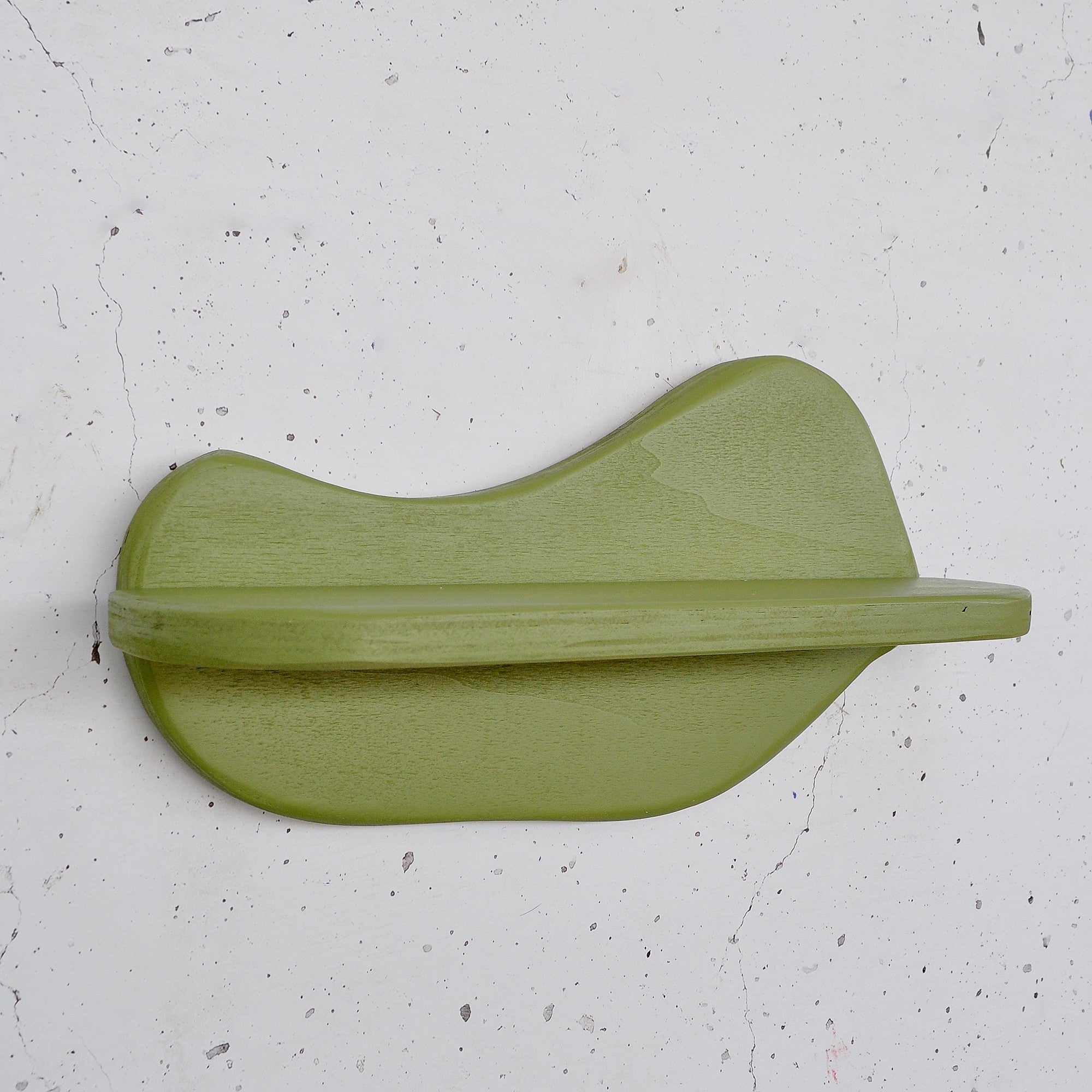 Prateleira de parede de madeira decorativa-Meh224-Verde claro