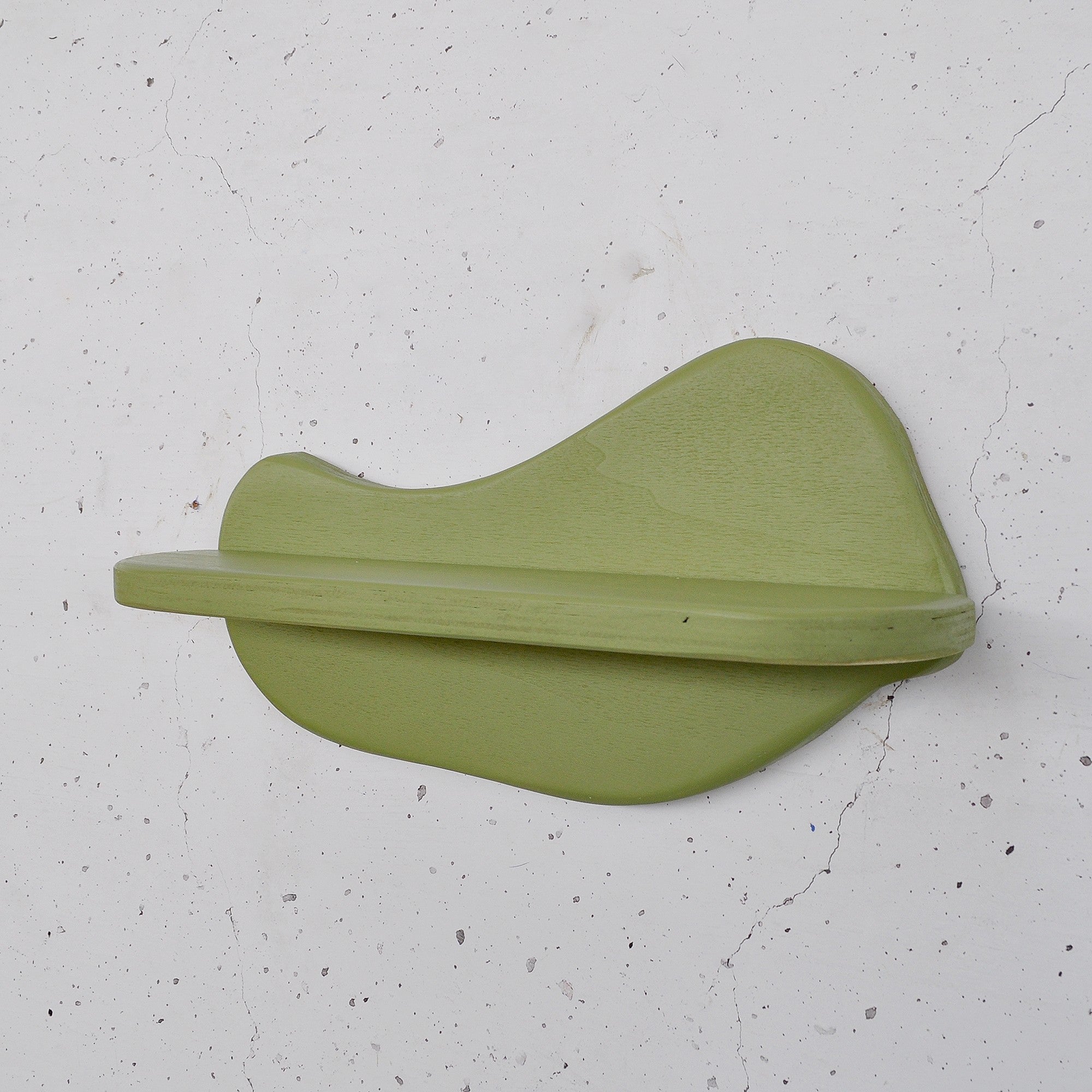 Prateleira de parede de madeira decorativa-Meh224-Verde claro