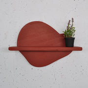 Prateleira de parede de madeira decorativa-Meh225-Laranja