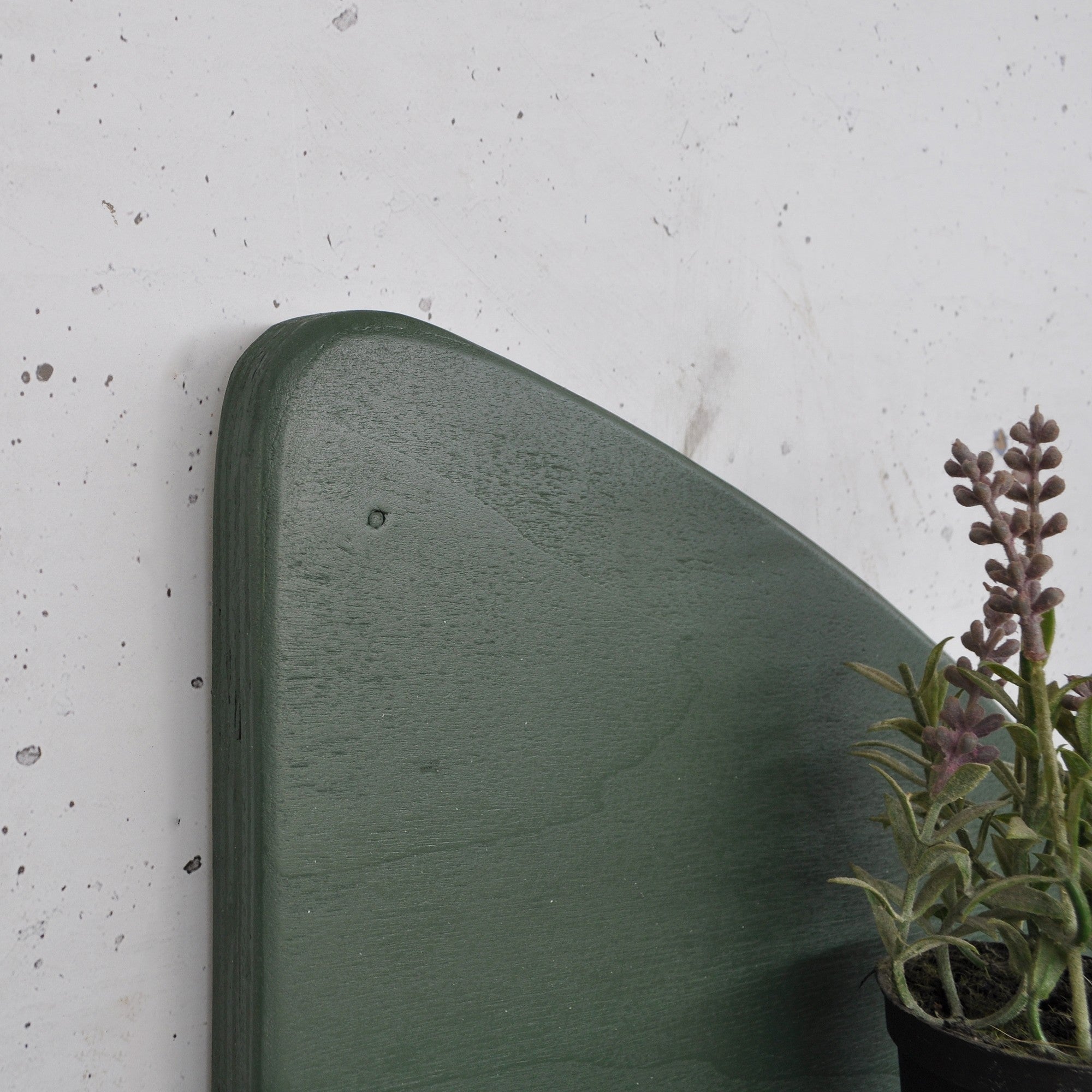 Prateleira de parede de madeira decorativa-Meh227-Verde escuro