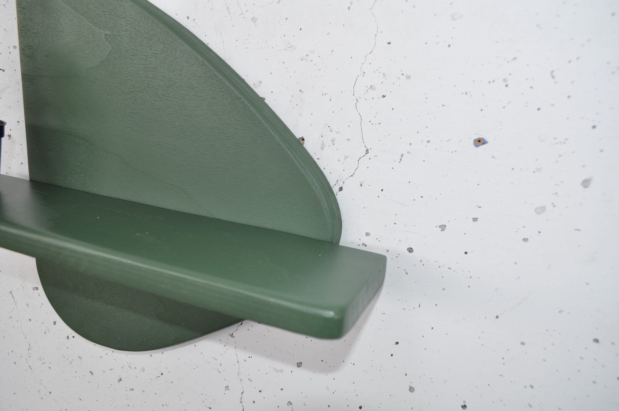 Prateleira de parede de madeira decorativa-Meh227-Verde escuro