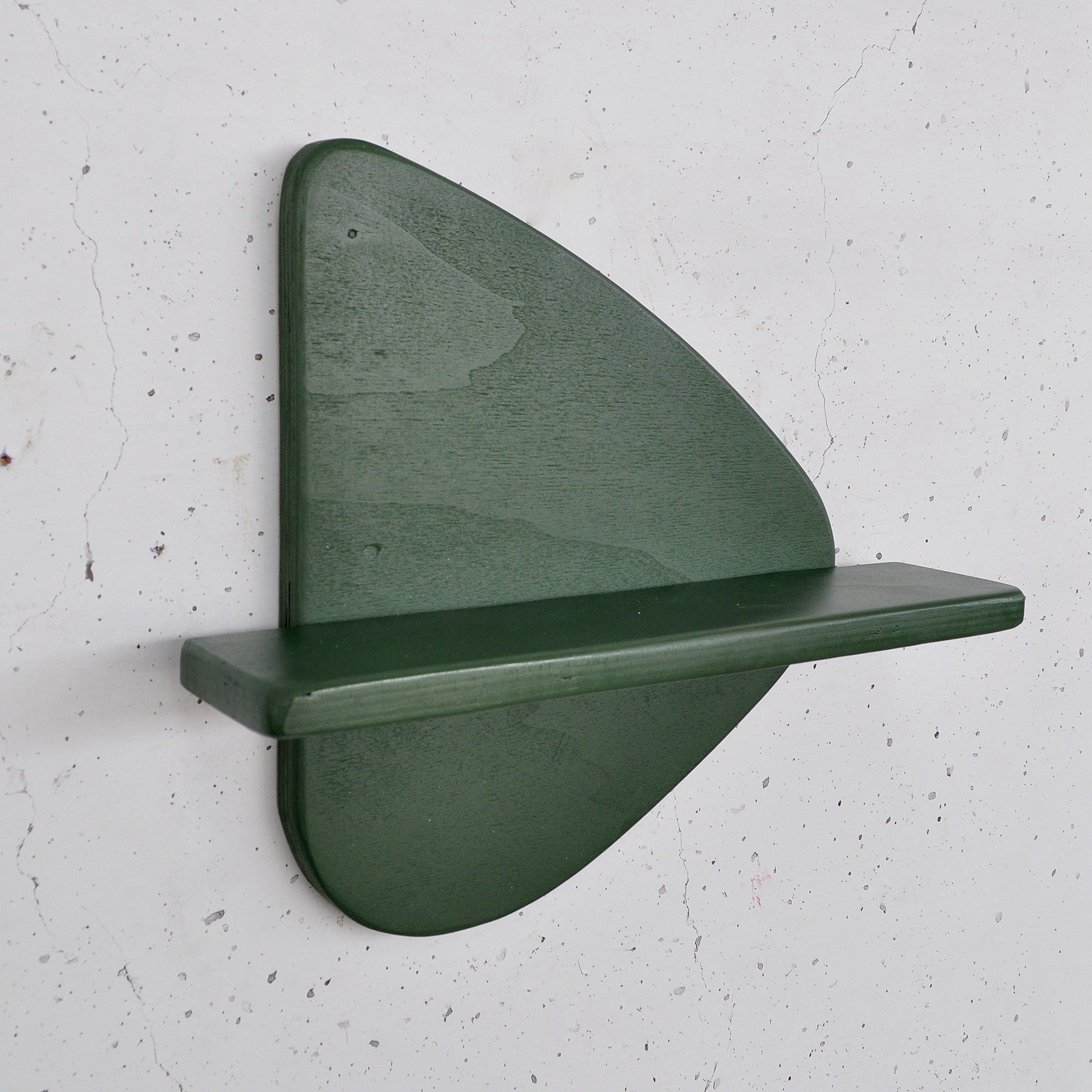 Prateleira de parede de madeira decorativa-Meh227-Verde escuro