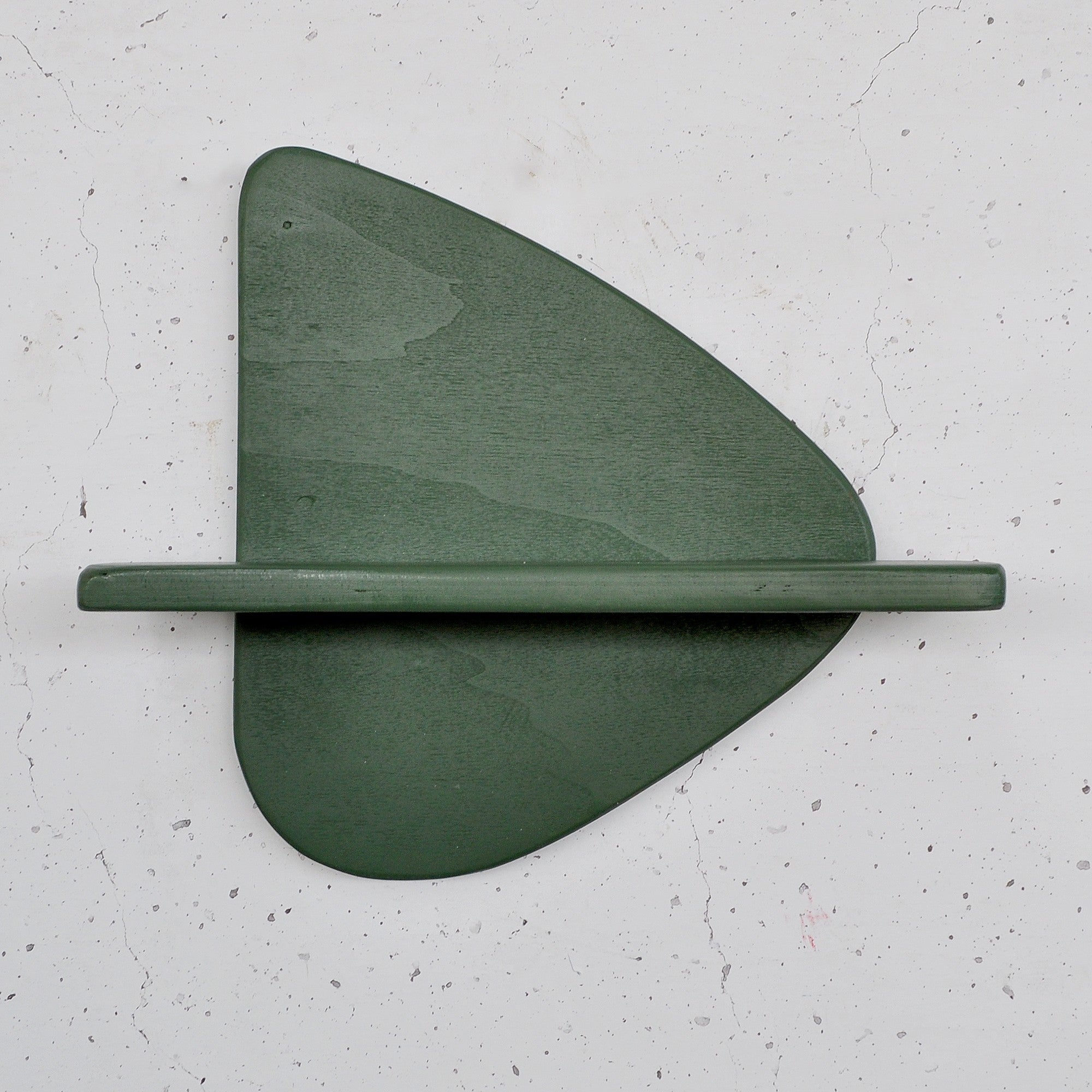 Prateleira de parede de madeira decorativa-Meh227-Verde escuro