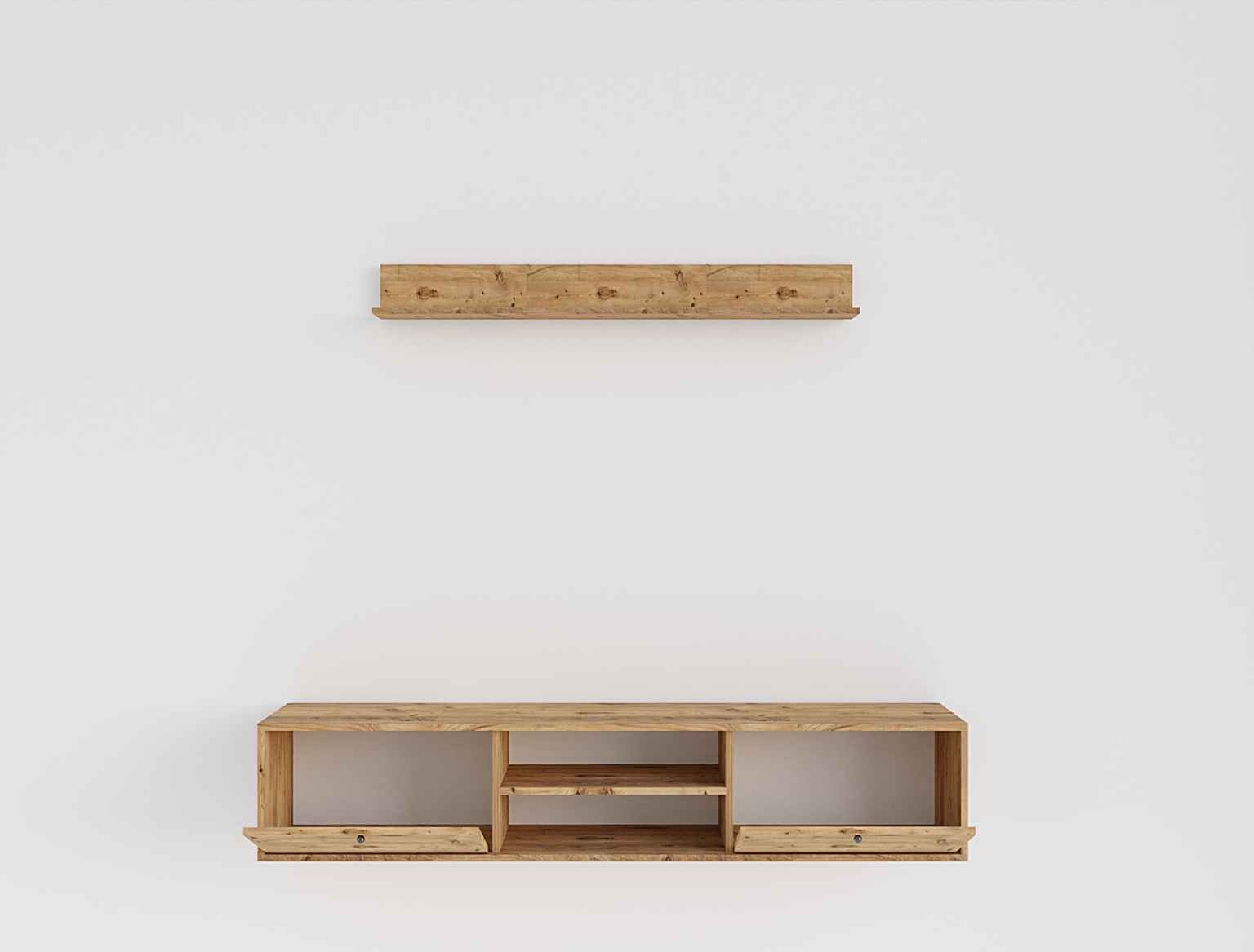 Estante para TV – 180 cm x 35 cm x 35 cm – Carvalho Safira – MDF