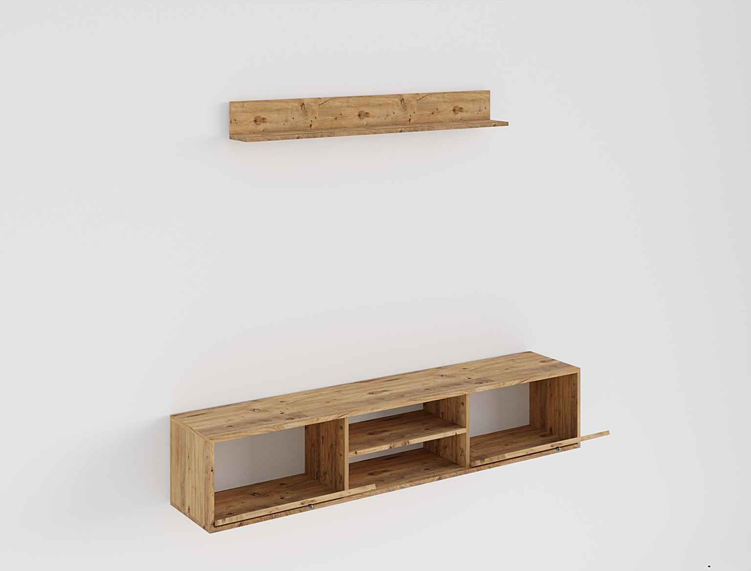 Estante para TV – 180 cm x 35 cm x 35 cm – Carvalho Safira – MDF