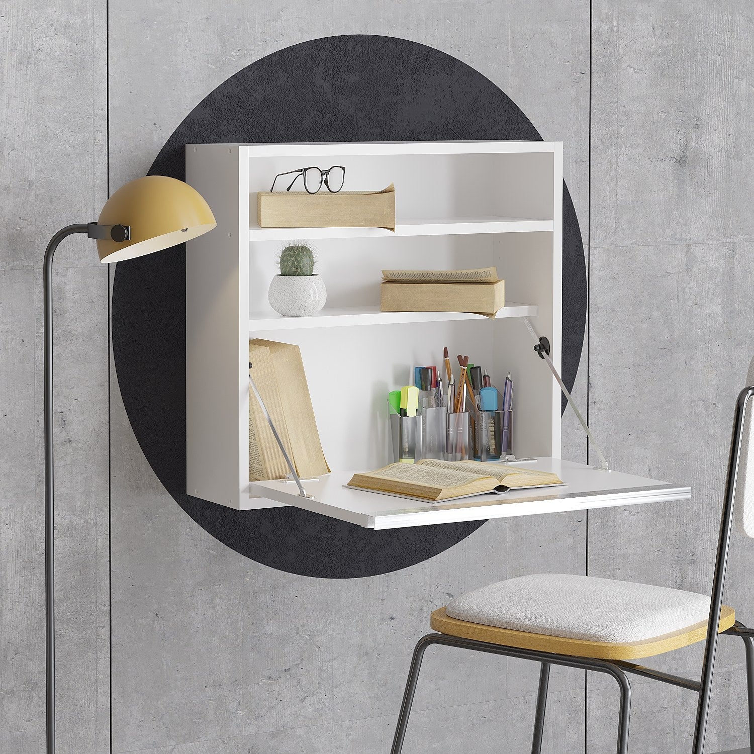 Secretária de Estudo – 64 x 60 x 20 cm – Branca – Painel de partículas