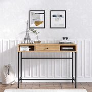Secretária de Estudo – 100 cm x 75 cm x 60 cm – Carvalho Safira e Preto – MDF