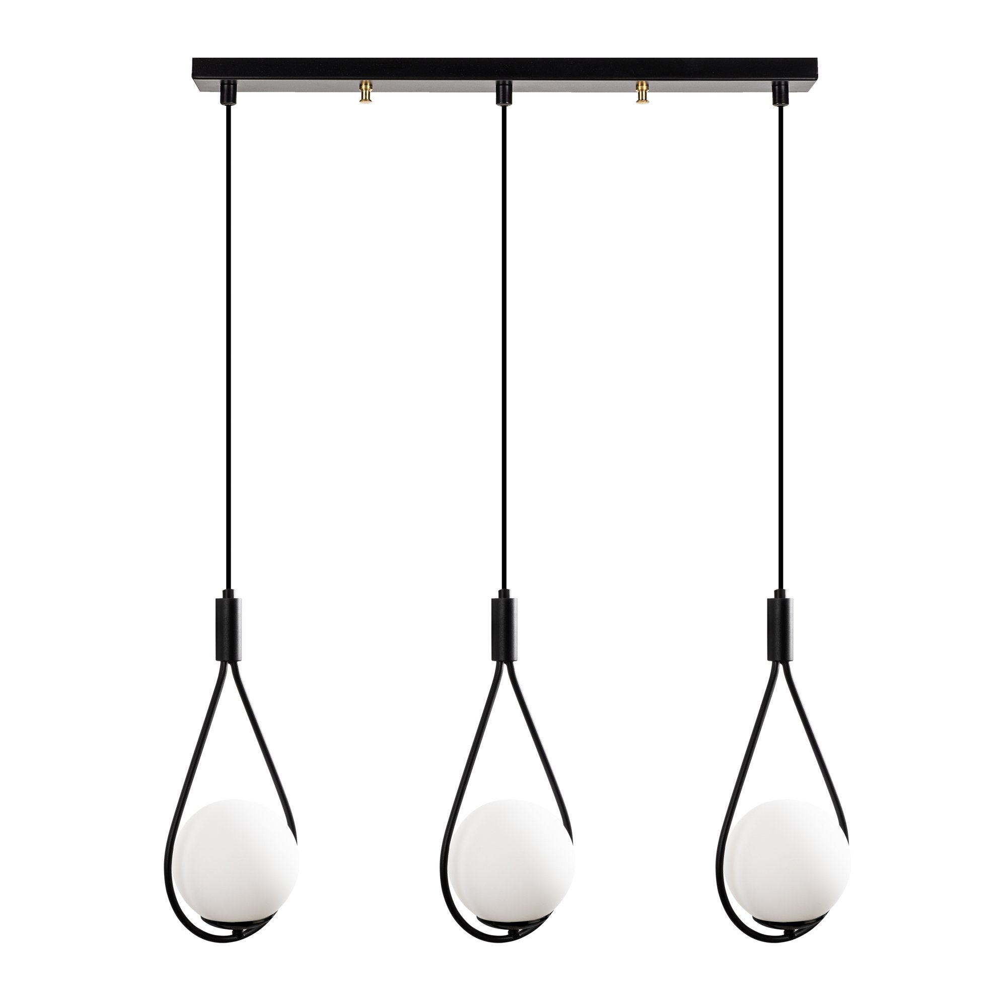 Candeeiro de Teto – 70 x 15 cm – Preto – Ferro