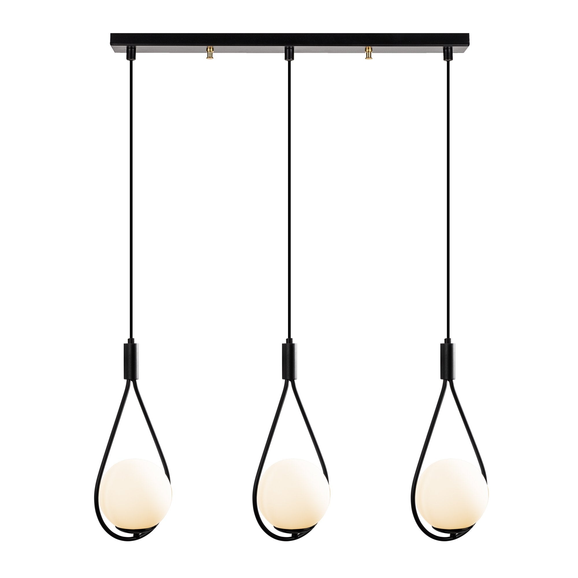 Candeeiro de Teto – 70 x 15 cm – Preto – Ferro