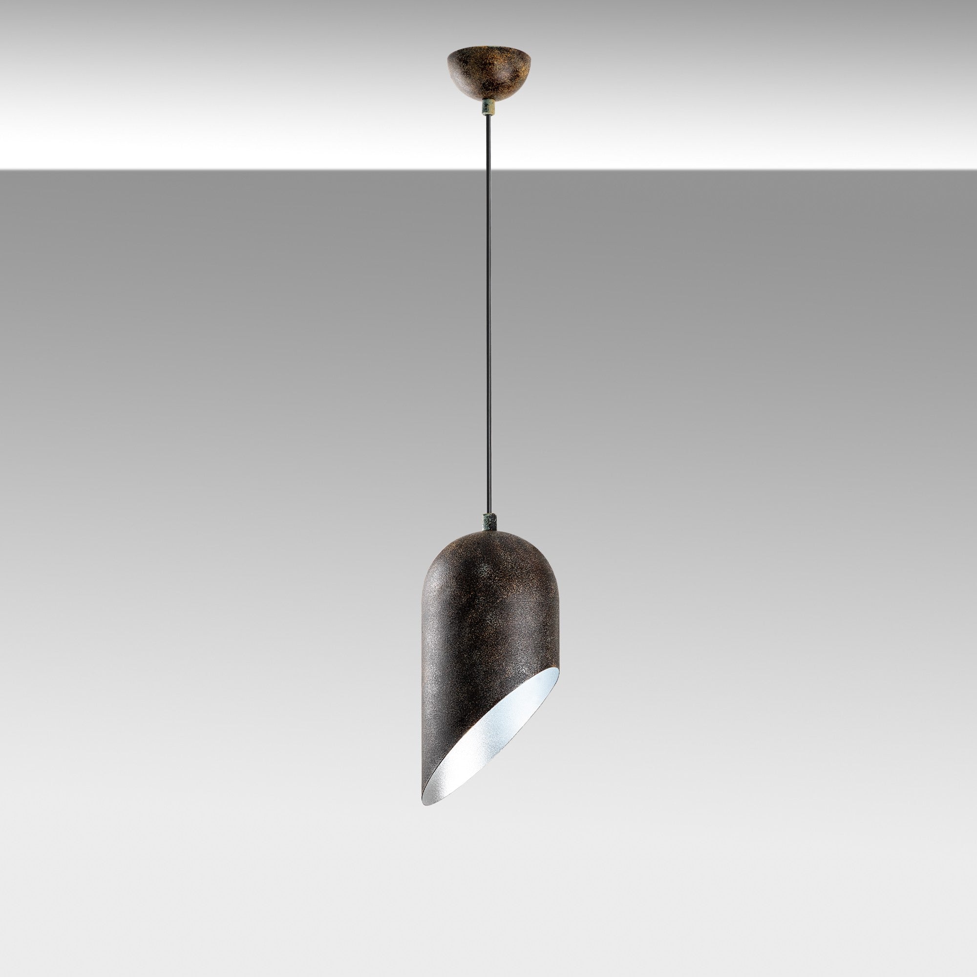 Candeeiro de Teto elegante ajustável – Ø14 cm – Cor antiquada – Corpo de metal