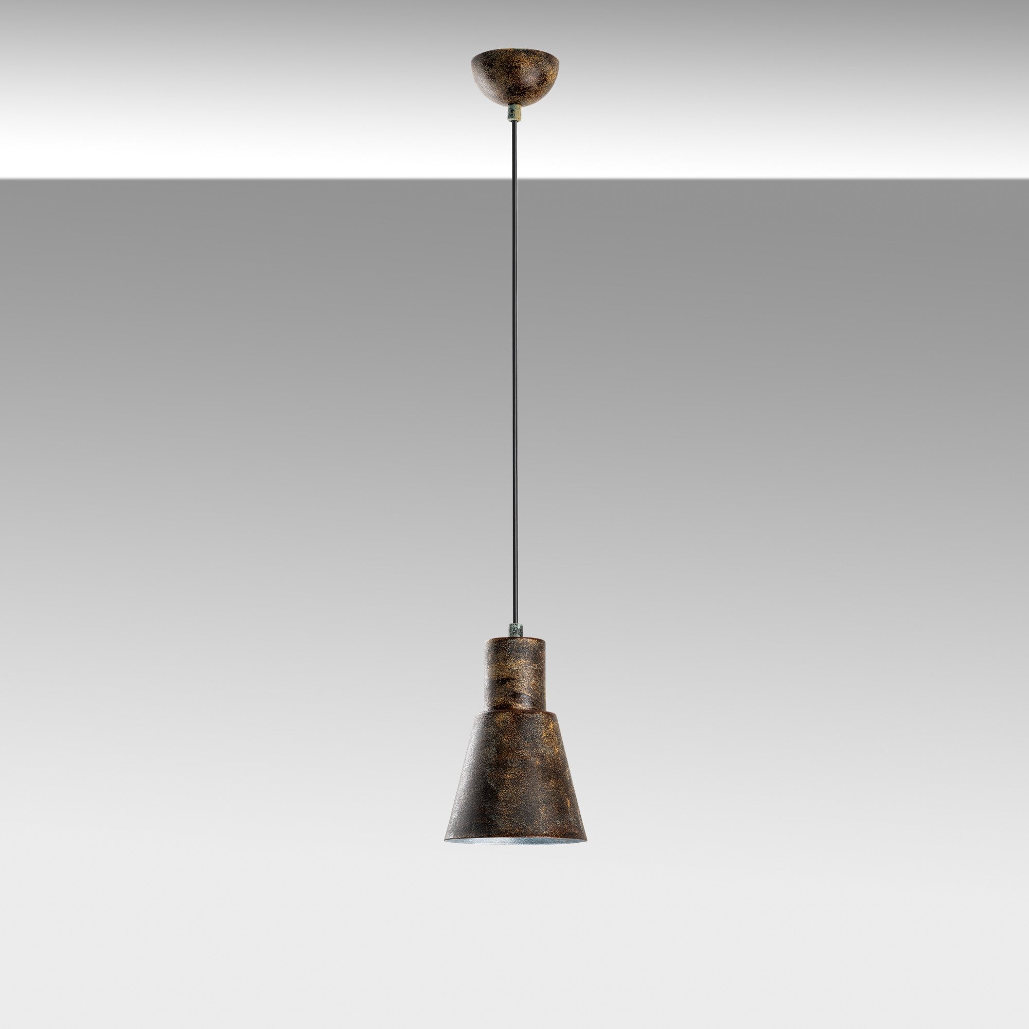 Candeeiro de Teto ajustável – Ø14 x 20 cm – cor antiquada – metal