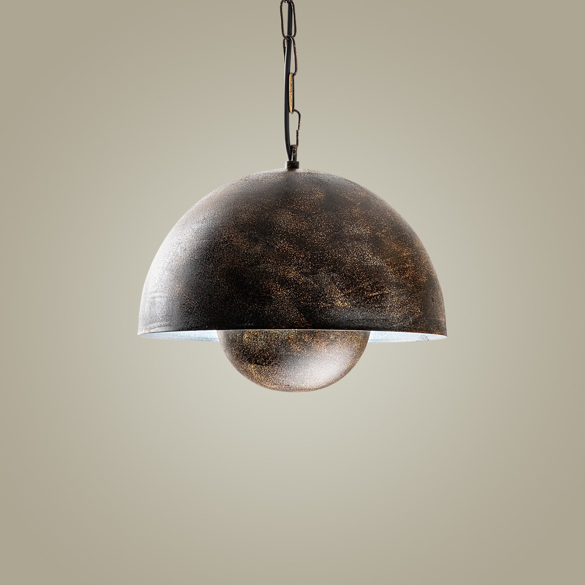Candeeiro de Teto de metal – Ø30 cm – Cor antiquada – Metal