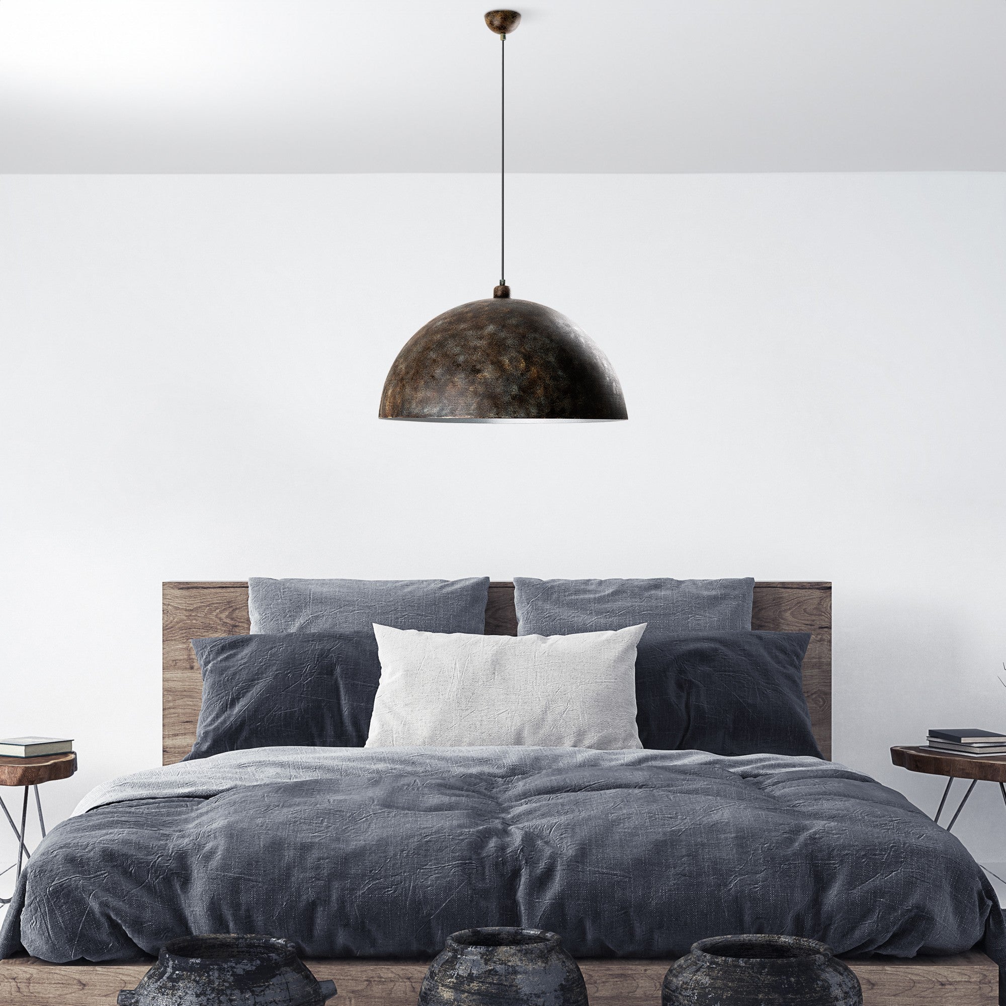 Candeeiro de Teto elegante ajustável – Ø60 cm – Cor antiquada – Corpo de metal