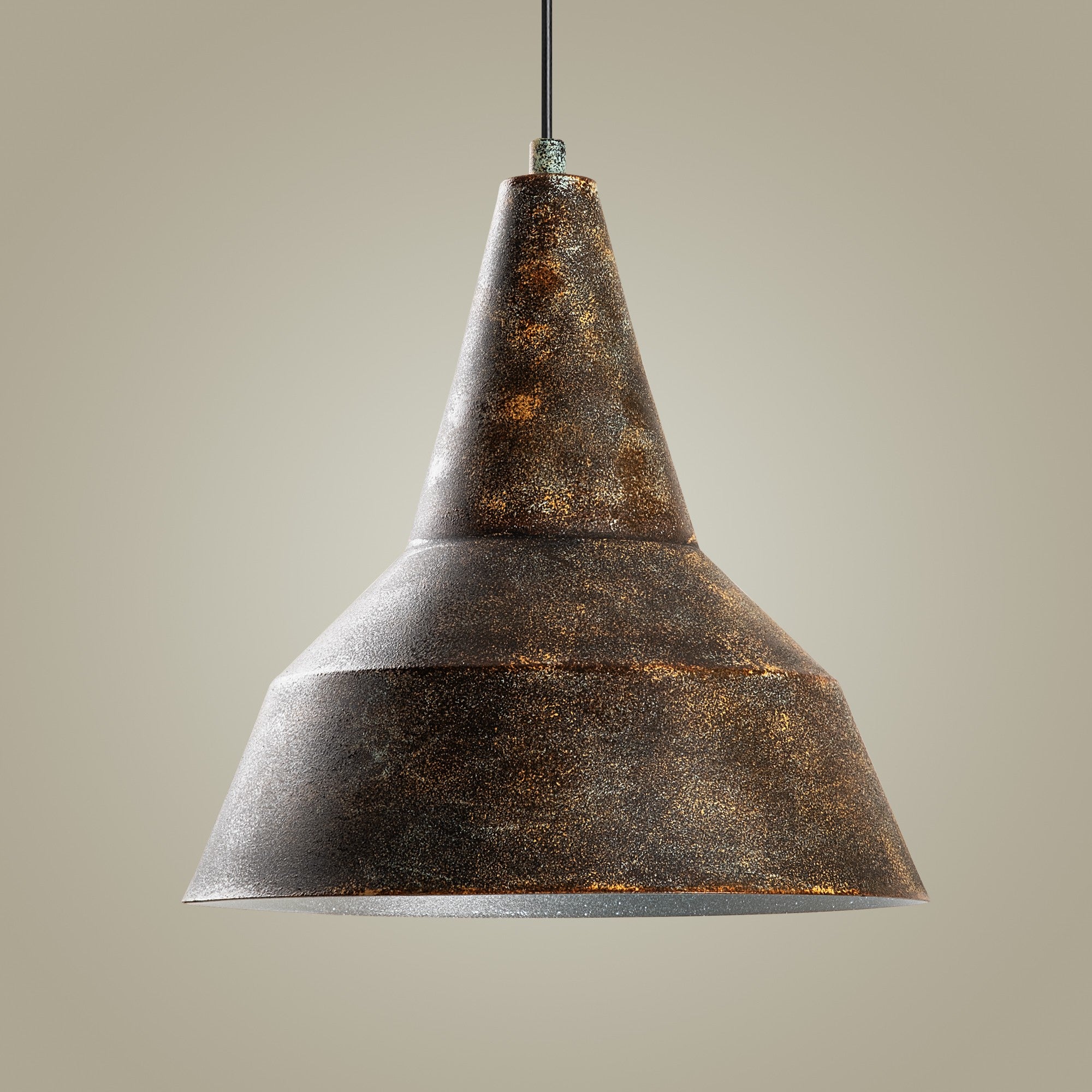 Candeeiro de Teto ajustável – Ø30 cm – cor antiga – metal