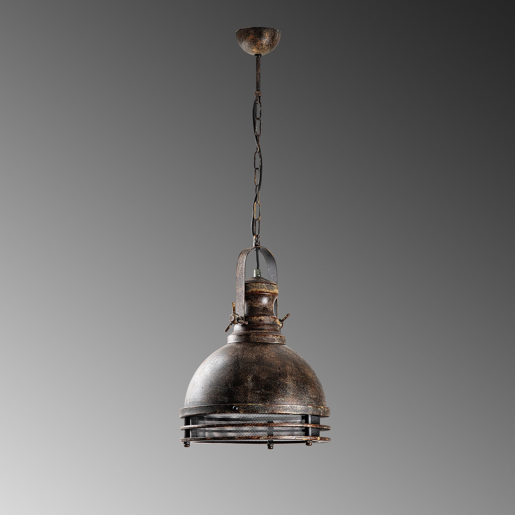 Candeeiro de Teto – Ø30 cm – Cor Antiquada – Metal