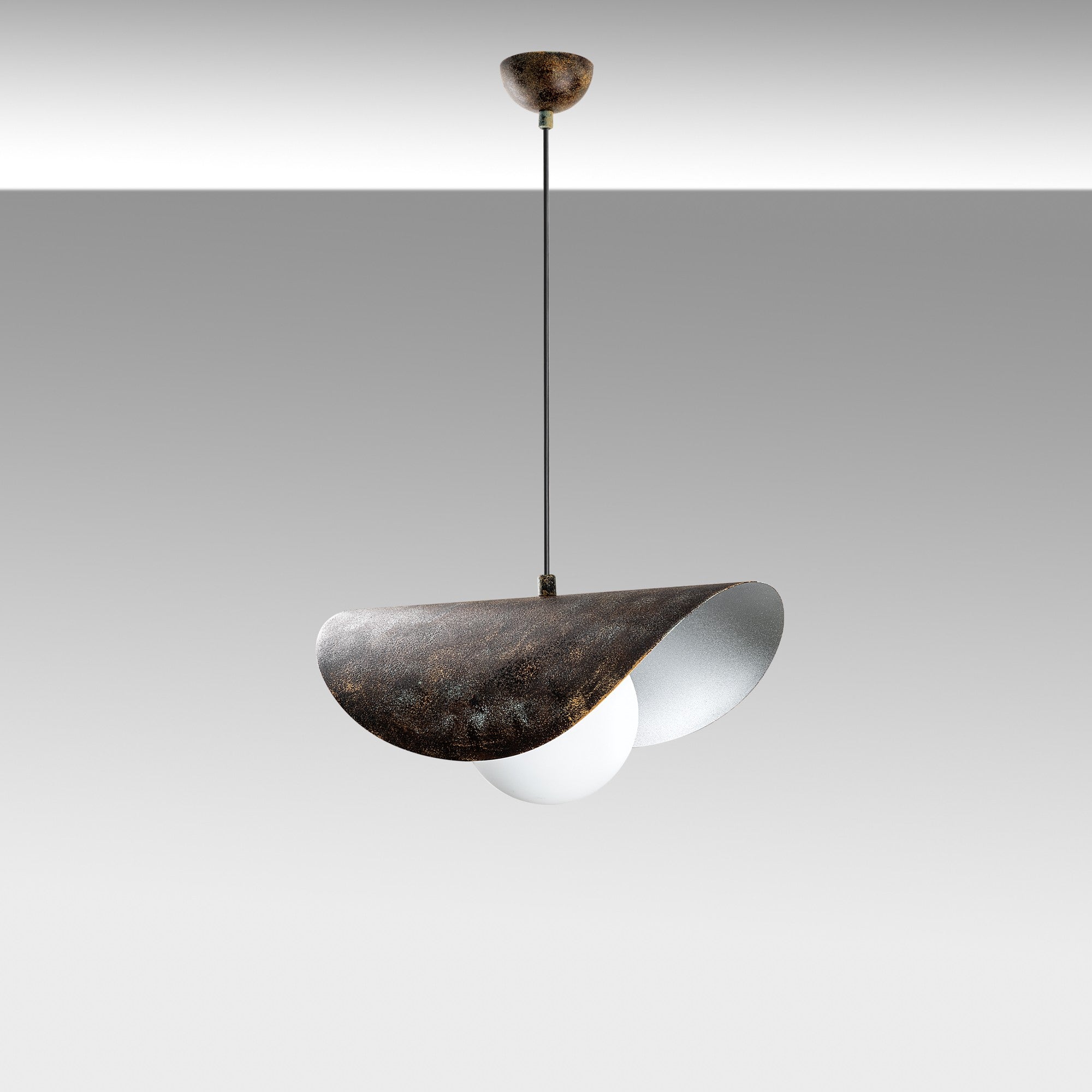 Candeeiro de Teto ajustável – 40 x 25 x 15 cm – cor antiga – metal