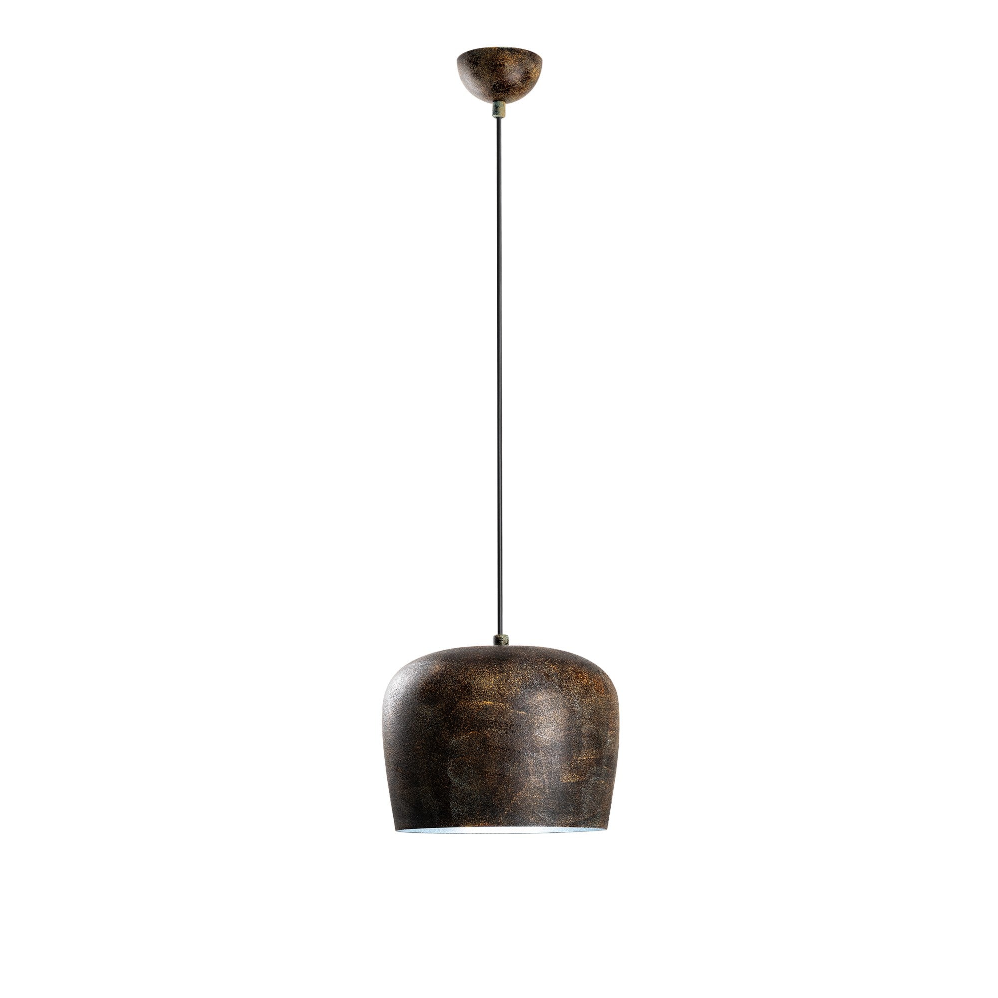 Candeeiro de Teto ajustável – Ø23 cm – corpo metálico – altura 24-114 cm