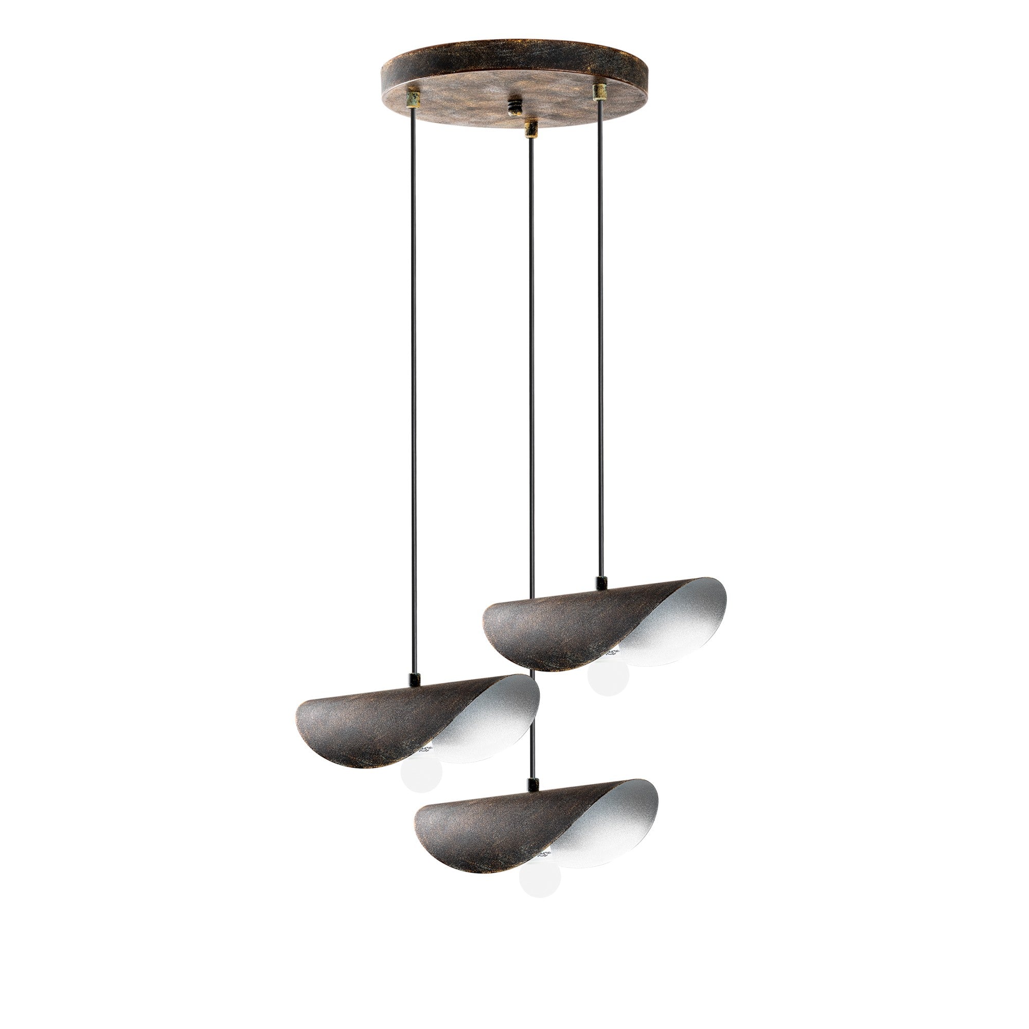 Candeeiro de Teto de metal – 50 cm de diâmetro – antiquada – metal