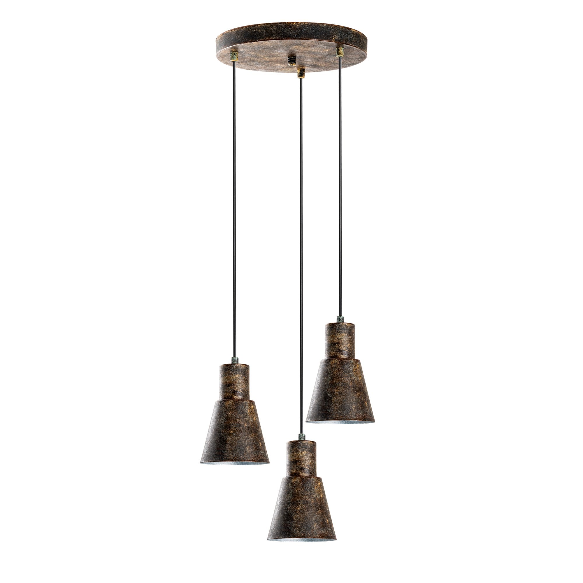 Candeeiro de Teto elegante ajustável – 40 cm de diâmetro – Cor antiquada – Corpo de metal