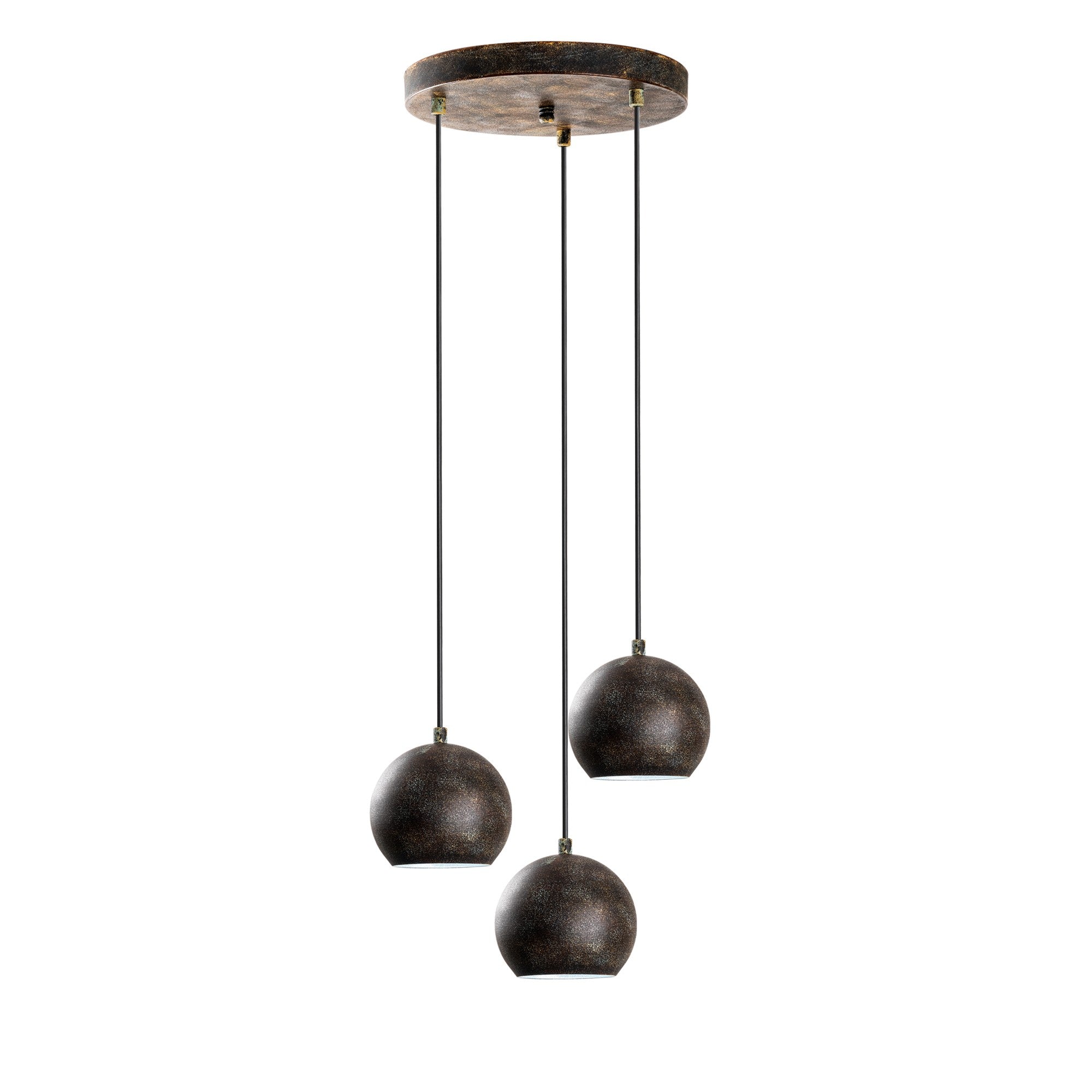 Candeeiro de Teto elegante ajustável – 45 cm de diâmetro – cor antiquada – metal
