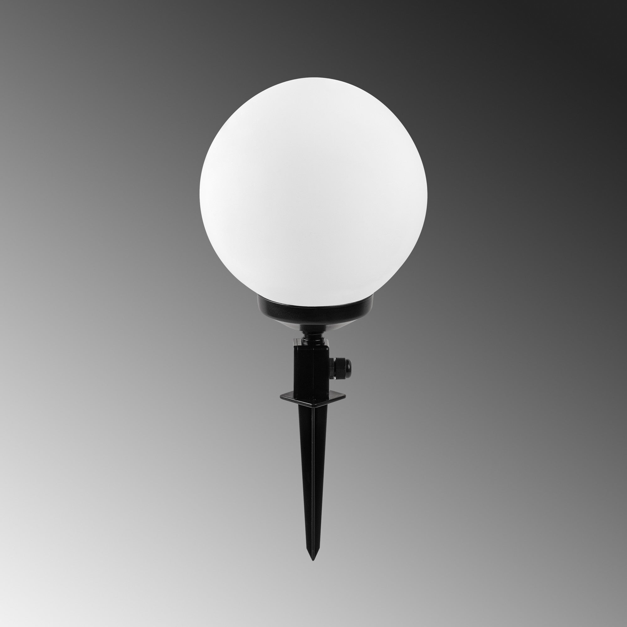 Candeeiro de Pé para Exterior – 57 cm – Preto – Plástico