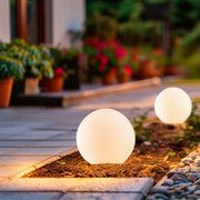 Candeeiro de Pé para Área Externa – 30 cm diâmetro x 62 cm altura – Preto e Branco – Plástico