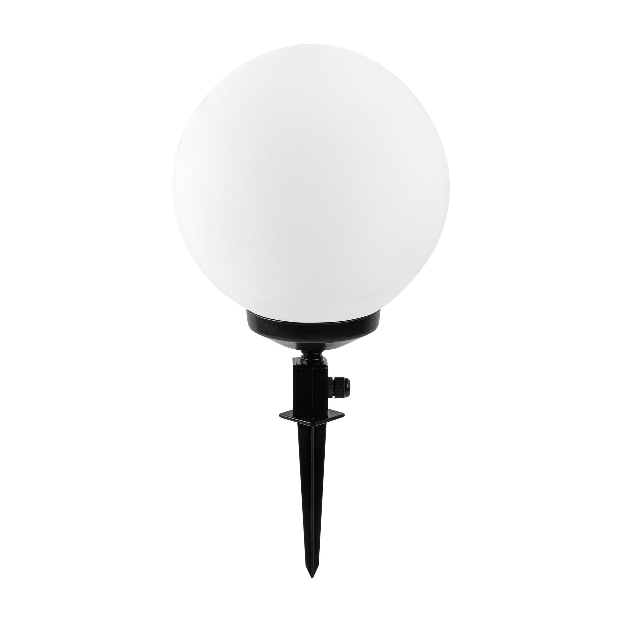 Candeeiro de Pé para Área Externa – 30 cm diâmetro x 62 cm altura – Preto e Branco – Plástico