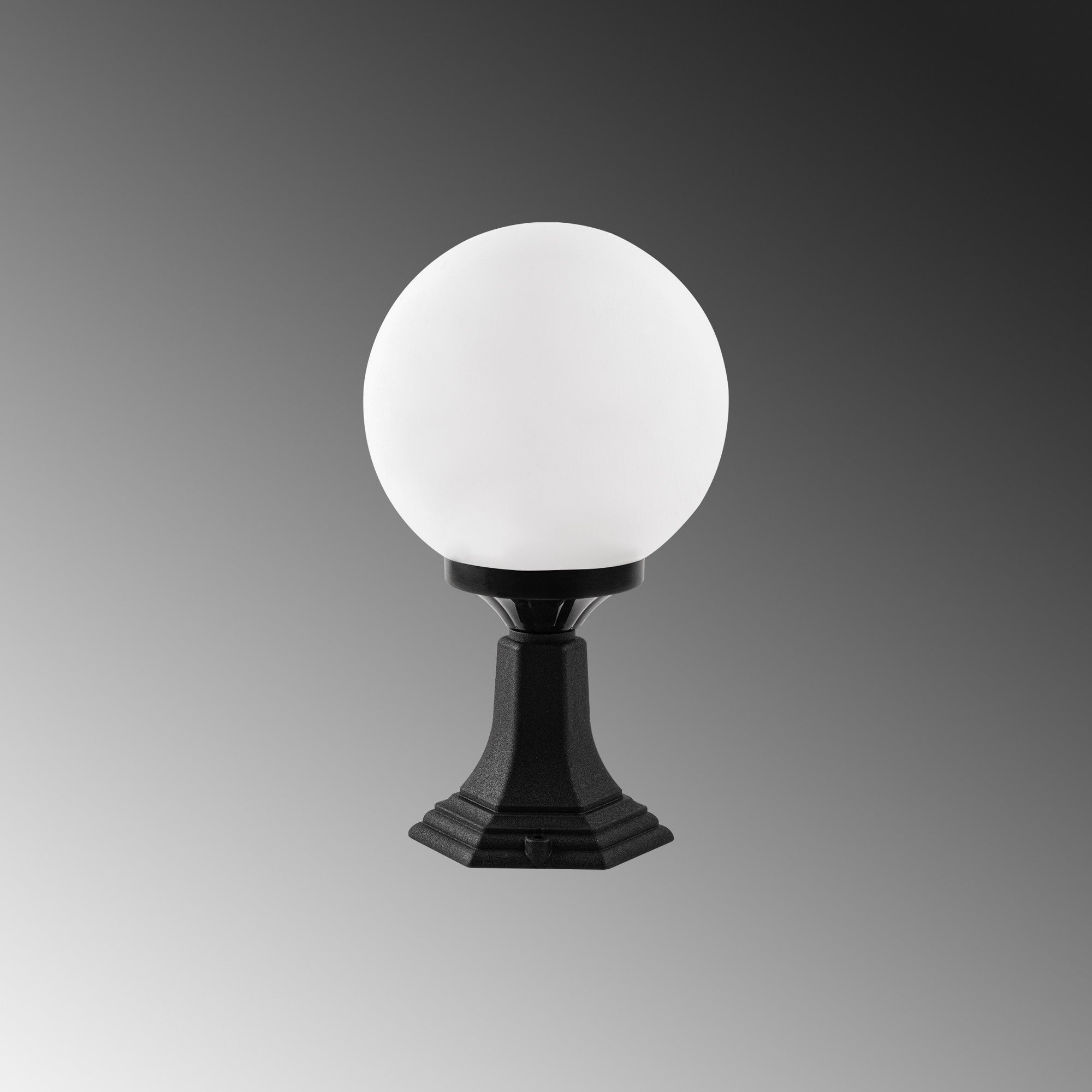 Candeeiro de Pé para Exterior – 36 cm altura – Preto – Plástico